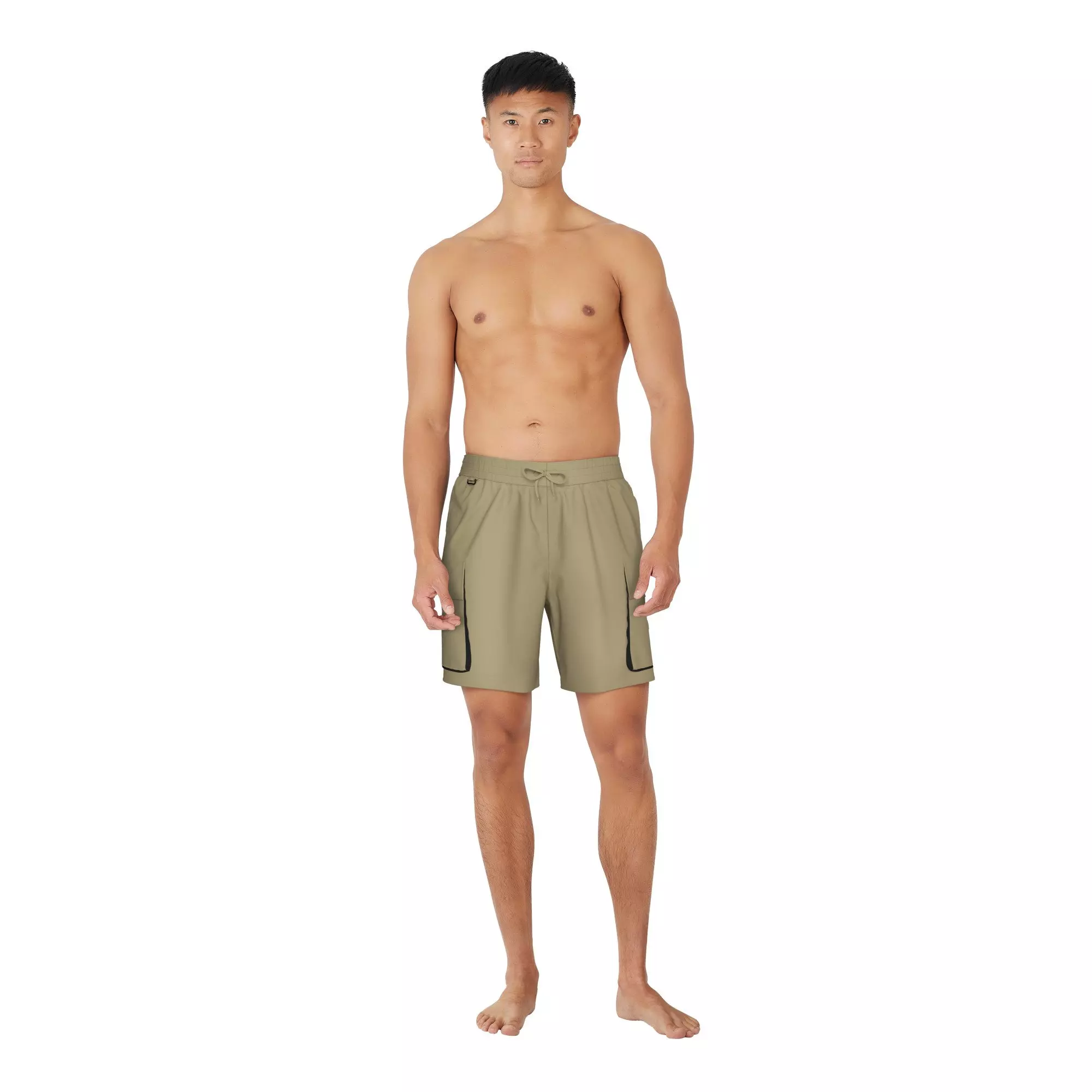 Nike Swim Men's Multi Pocket 7" Volley Shorts - BEIGE