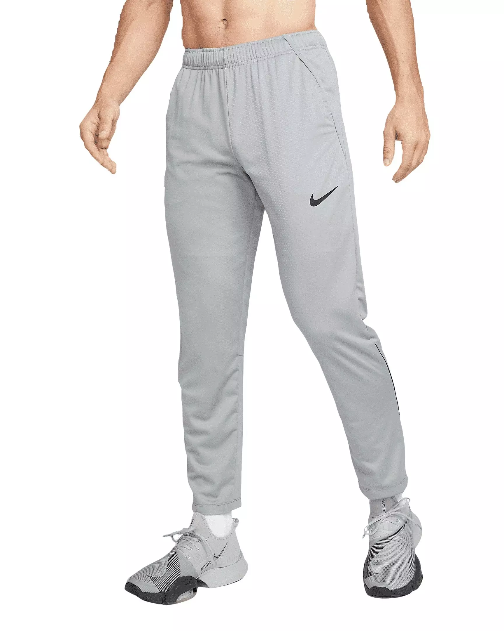 Nike Men's Dri-FIT Epic Knit Training Pants-Grey - GREY