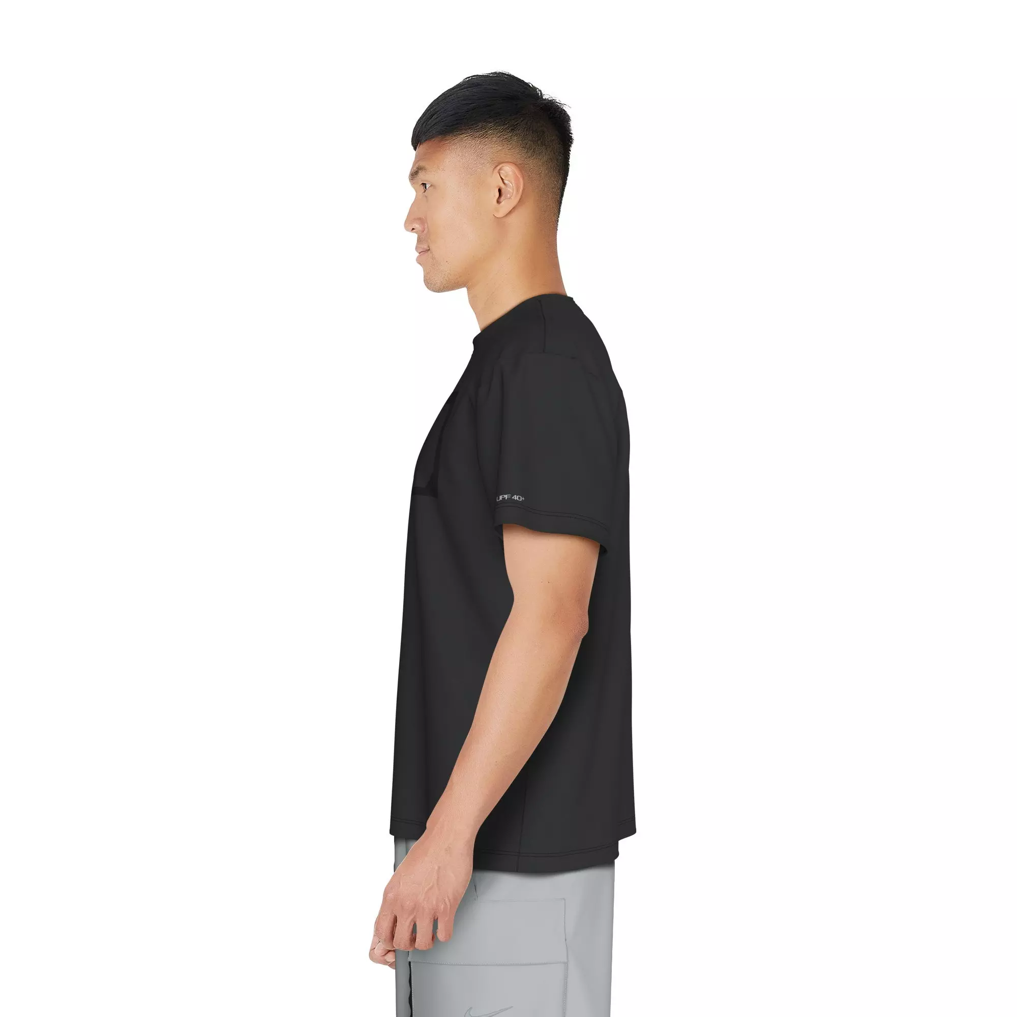 Nike Swim Men's Short Sleeve Hydroguard Tek Pocket Tee - BLACK