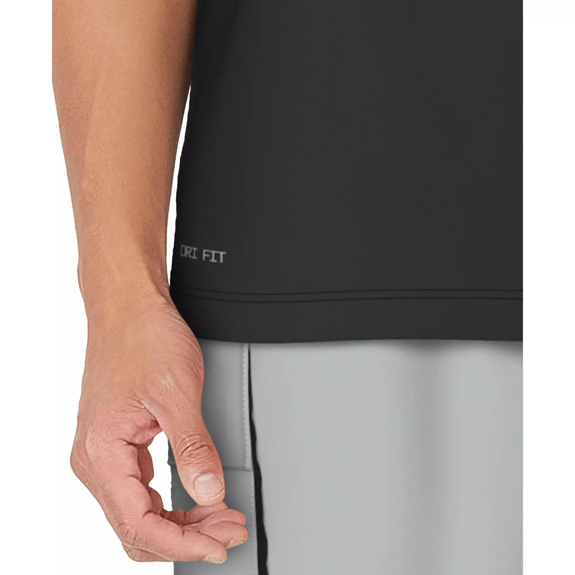 Nike Swim Men's Short Sleeve Hydroguard Tek Pocket Tee - BLACK