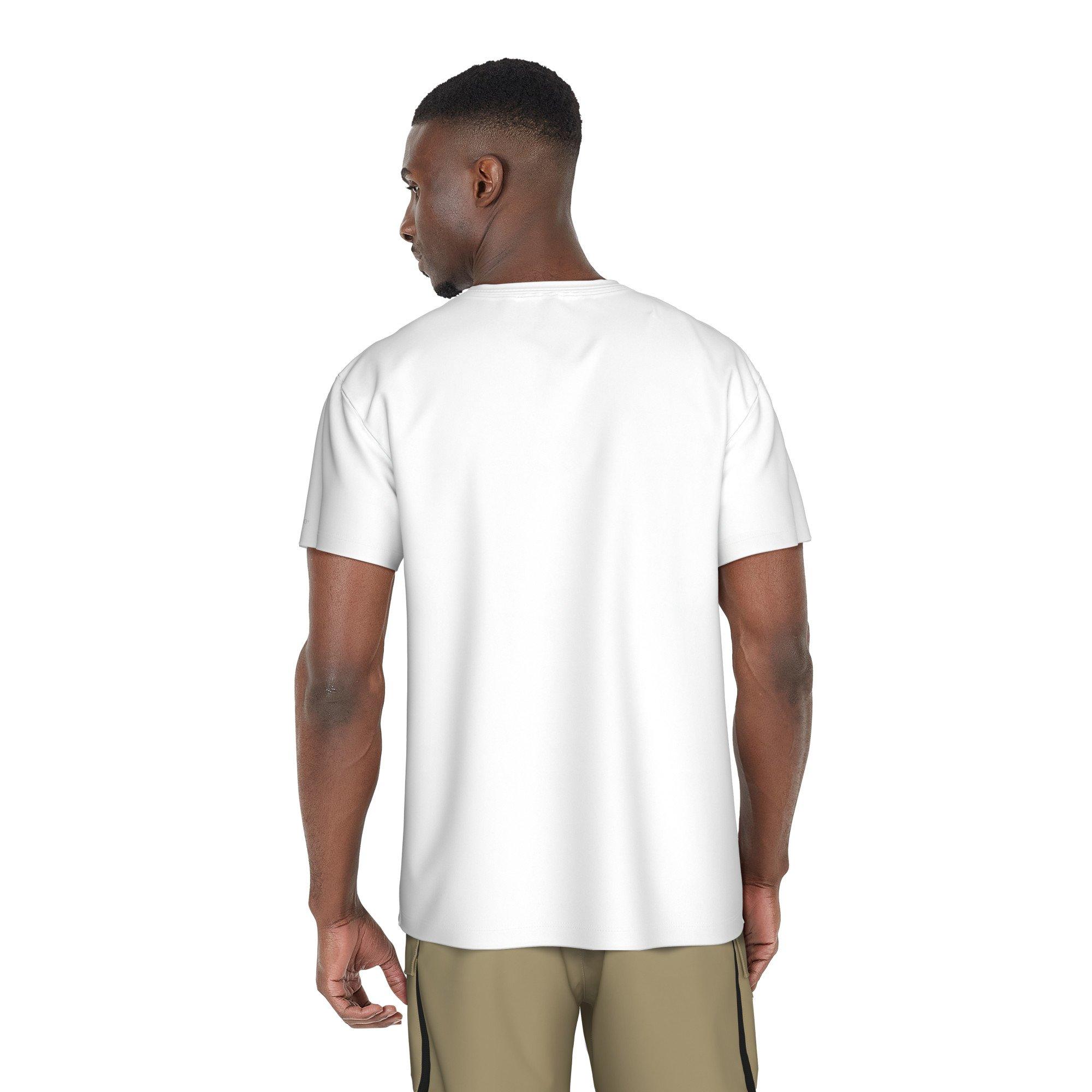 Nike Swim Men's Short Sleeve Hydroguard Tek Pocket Tee - WHITE Thumbnail View 2
