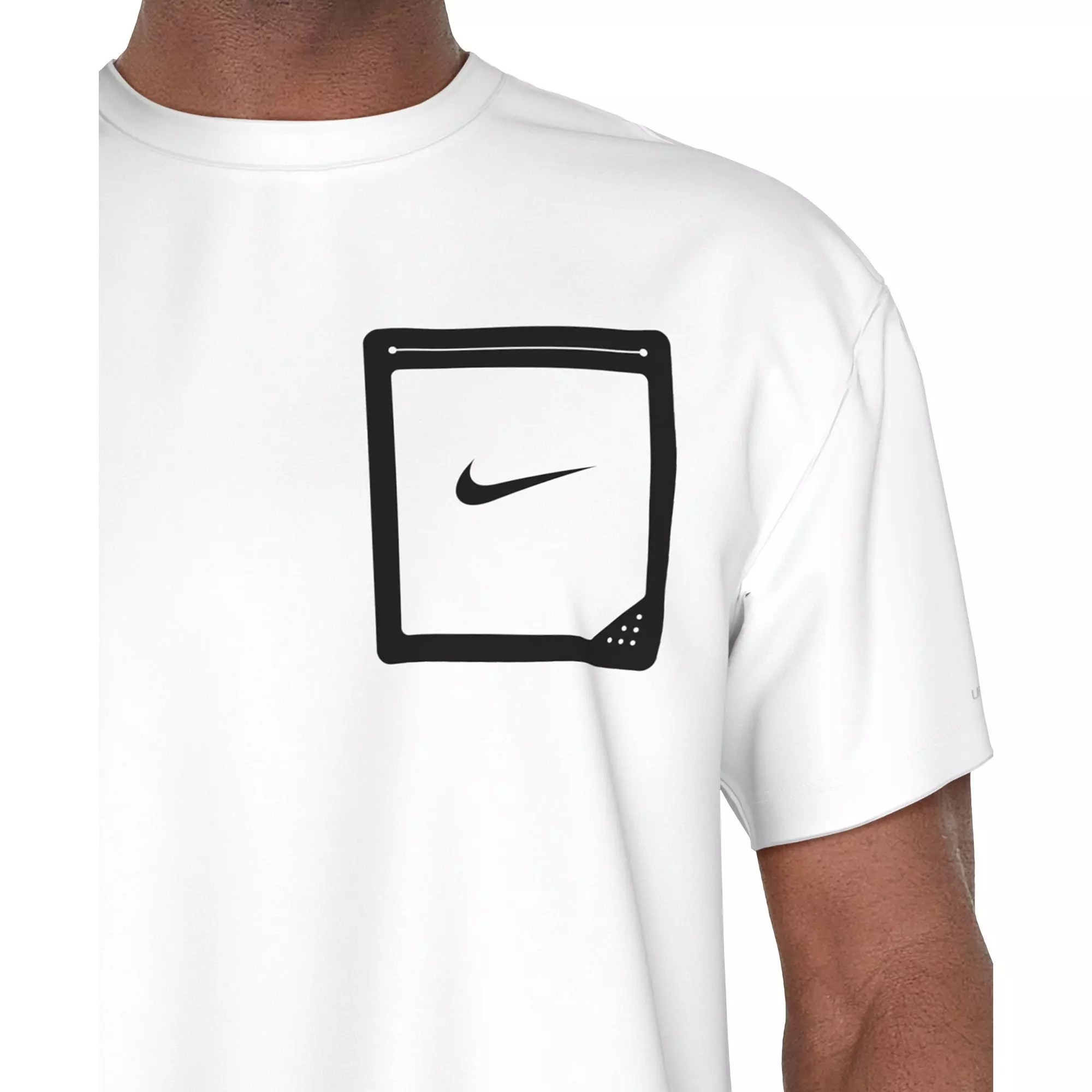 Nike Swim Men's Short Sleeve Hydroguard Tek Pocket Tee - WHITE