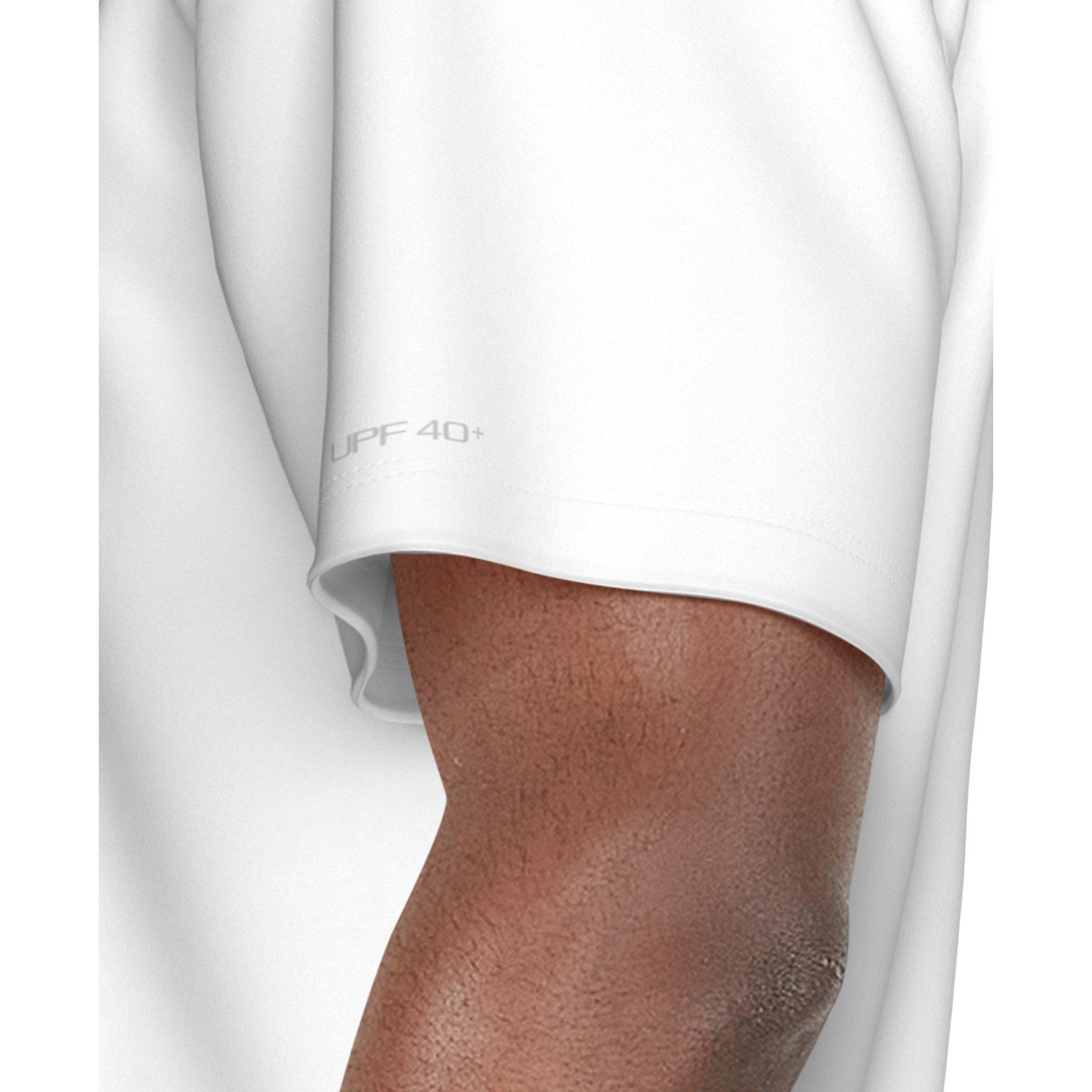 Nike Swim Men's Short Sleeve Hydroguard Tek Pocket Tee - WHITE Thumbnail View 5