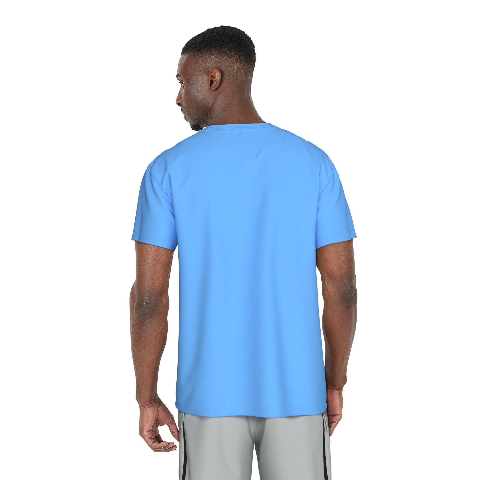 Nike Swim Men's Short Sleeve Hydroguard Tek Pocket Tee - BLUE Thumbnail View 2