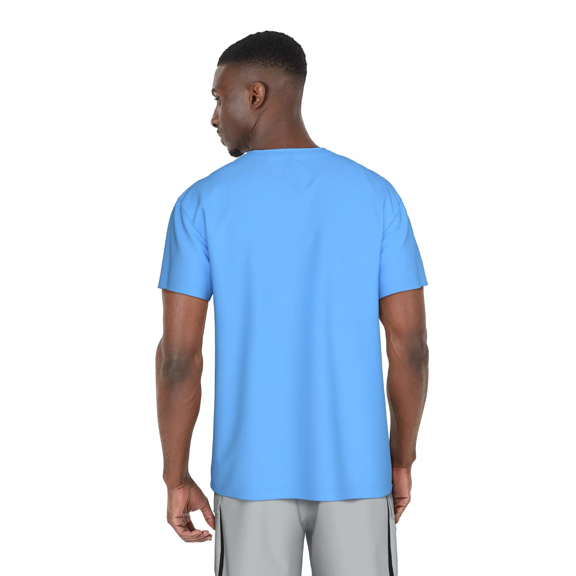 Nike Swim Men's Short Sleeve Hydroguard Tek Pocket Tee - BLUE