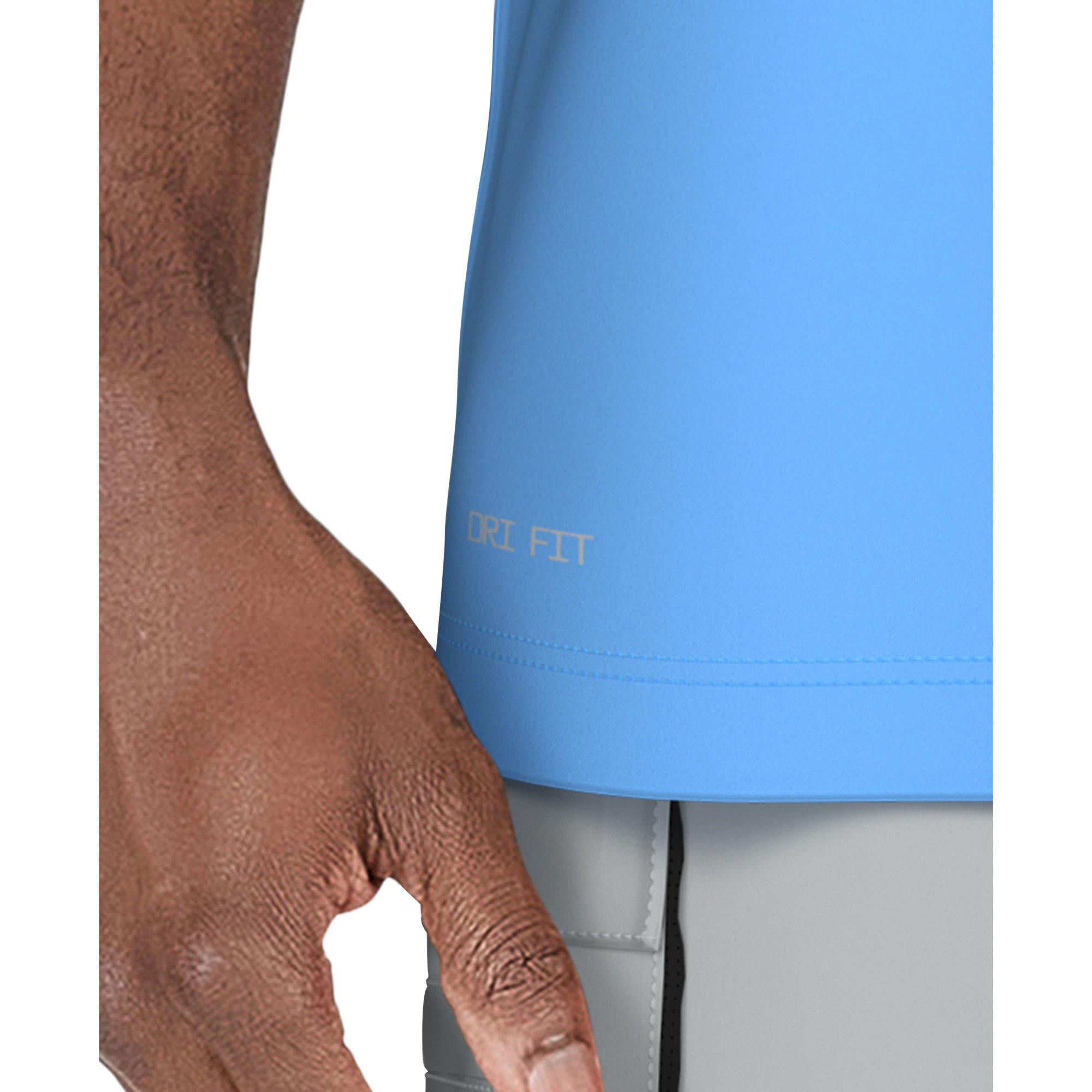 Nike Swim Men's Short Sleeve Hydroguard Tek Pocket Tee - BLUE Thumbnail View 6