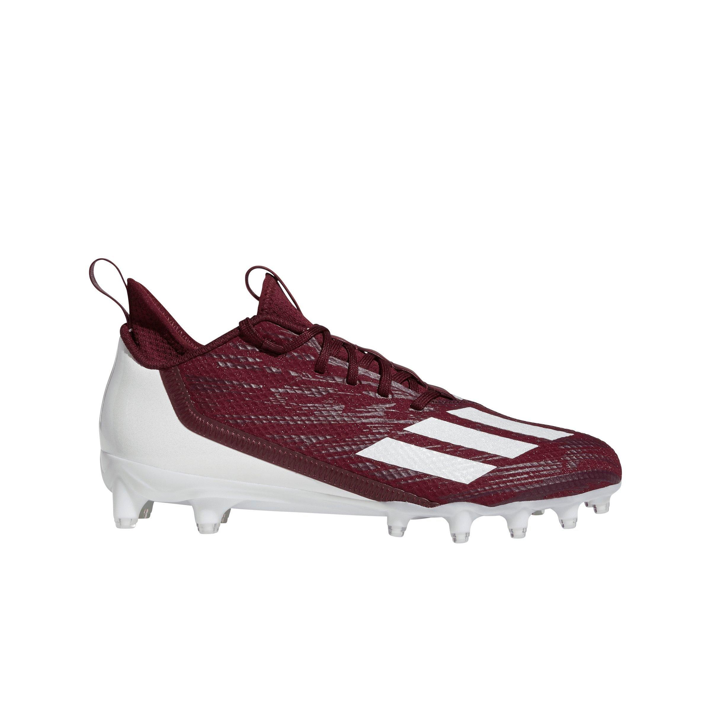 White and maroon store cleats