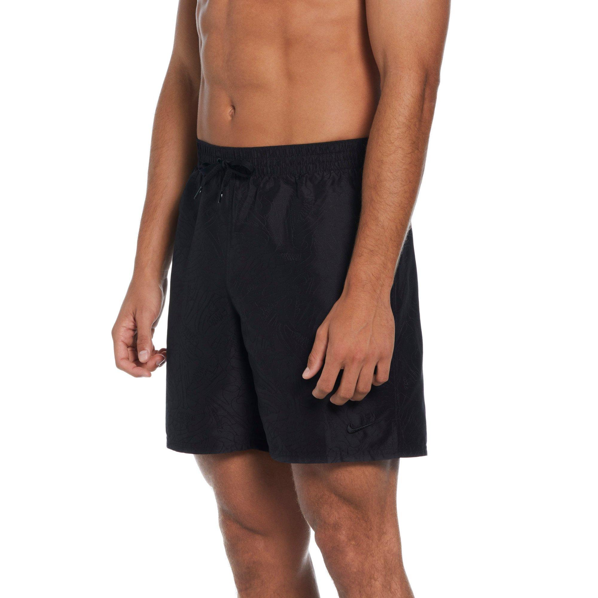 Nike Swim Men's 7" Volley Sneakers Shorts - BLACK Thumbnail View 1