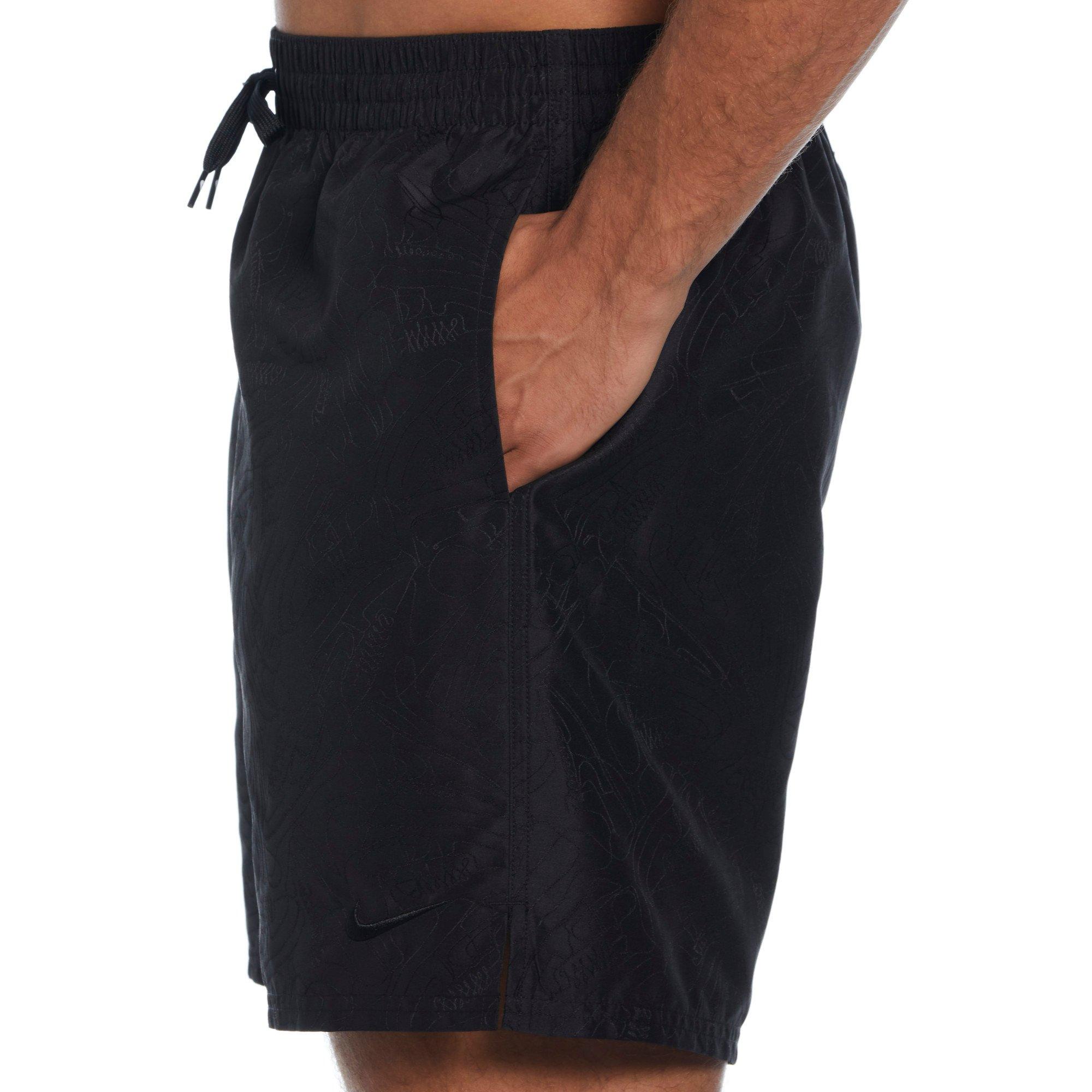 Nike Swim Men's 7" Volley Sneakers Shorts - BLACK Thumbnail View 3