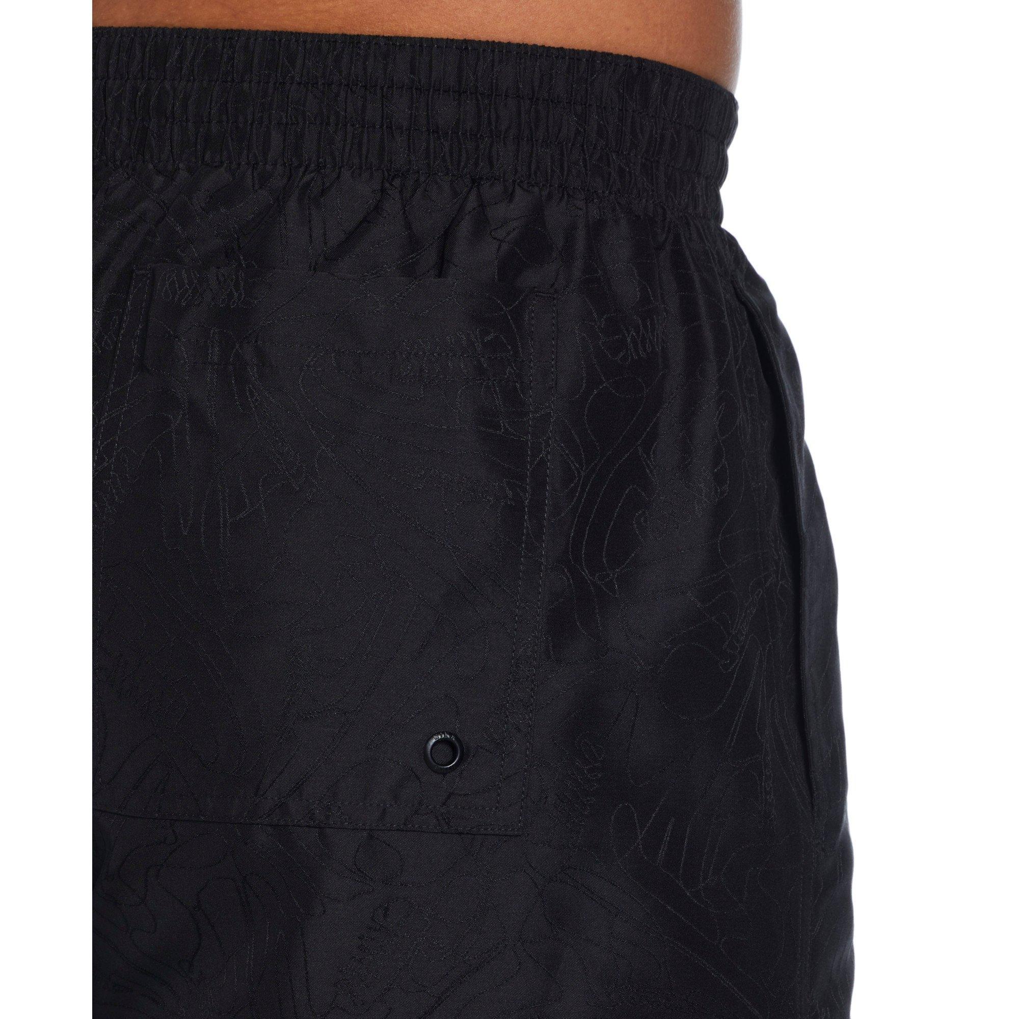 Nike Swim Men's 7" Volley Sneakers Shorts - BLACK Thumbnail View 5