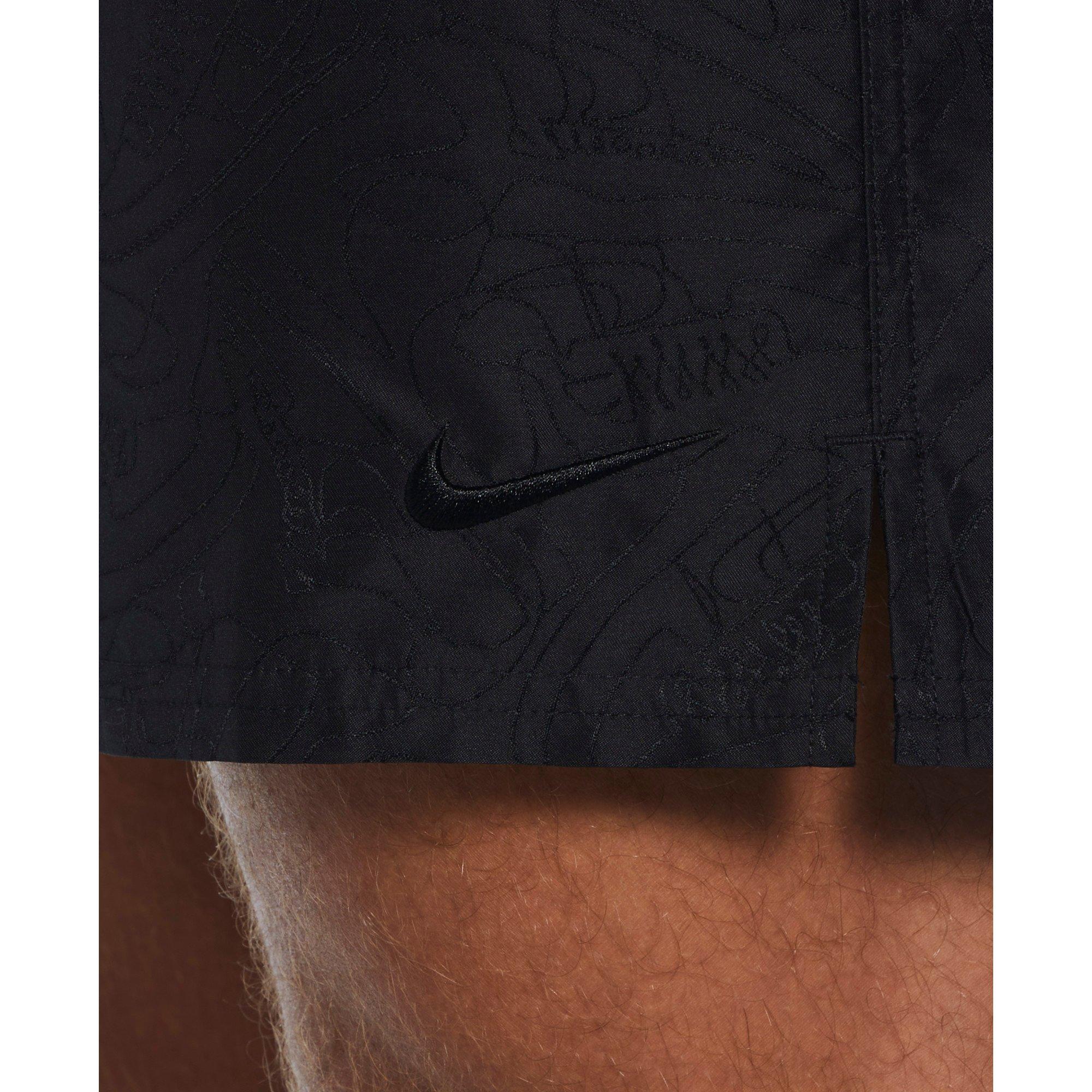 Nike Swim Men's 7" Volley Sneakers Shorts - BLACK Thumbnail View 6