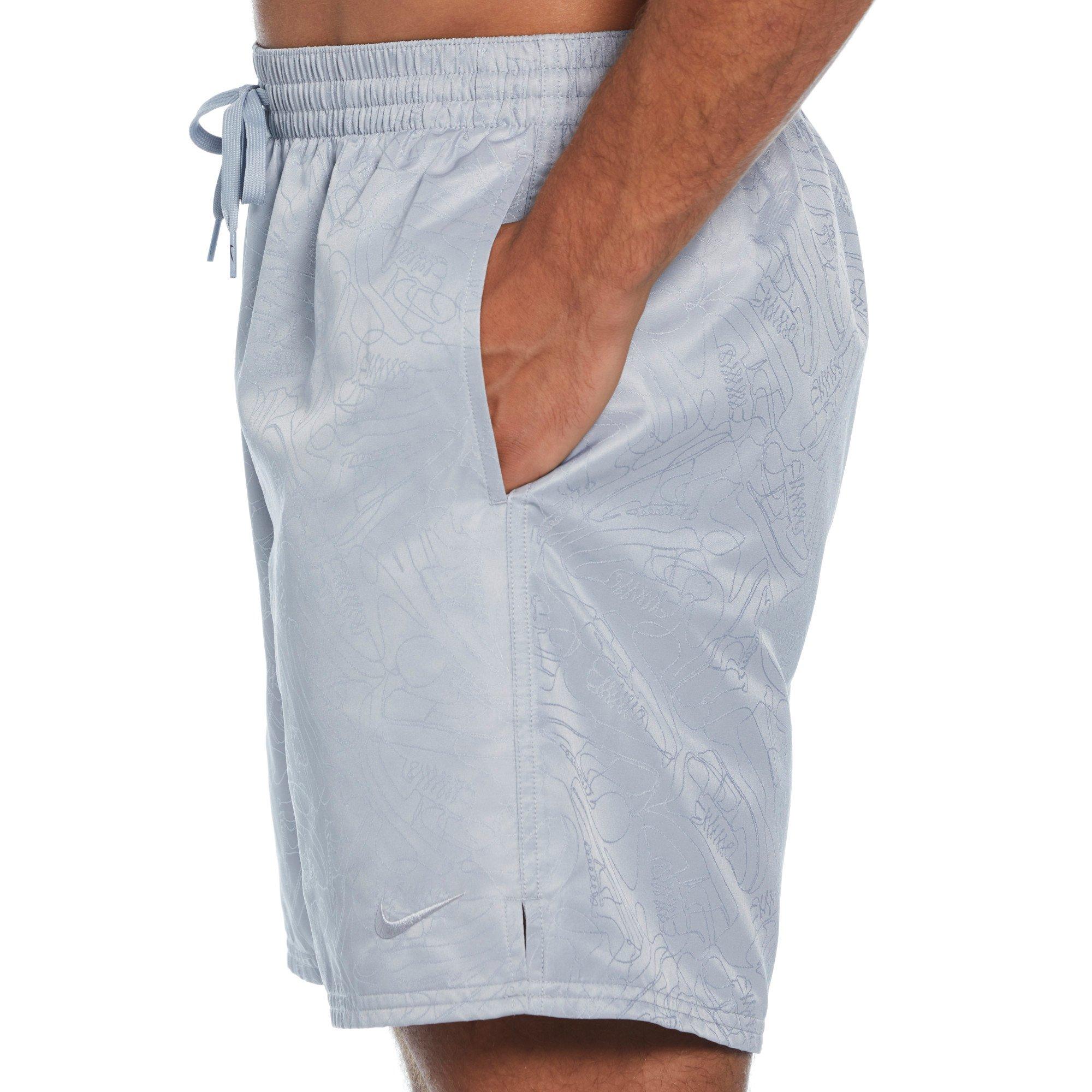 Nike Swim Men's 7" Volley Sneakers Shorts - GREY Thumbnail View 3