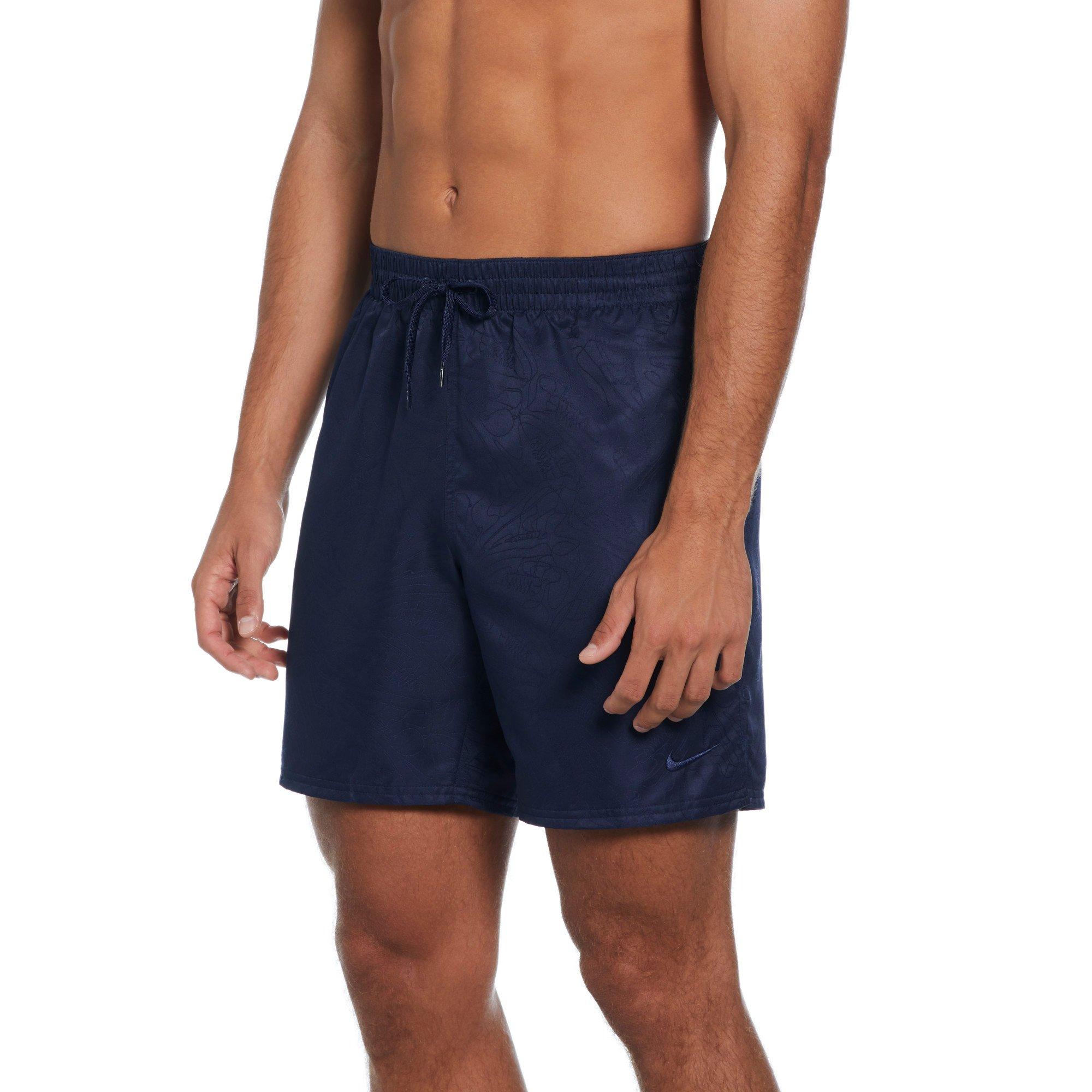 Nike Swim Men's 7" Volley Sneakers Shorts - NAVY Thumbnail View 1