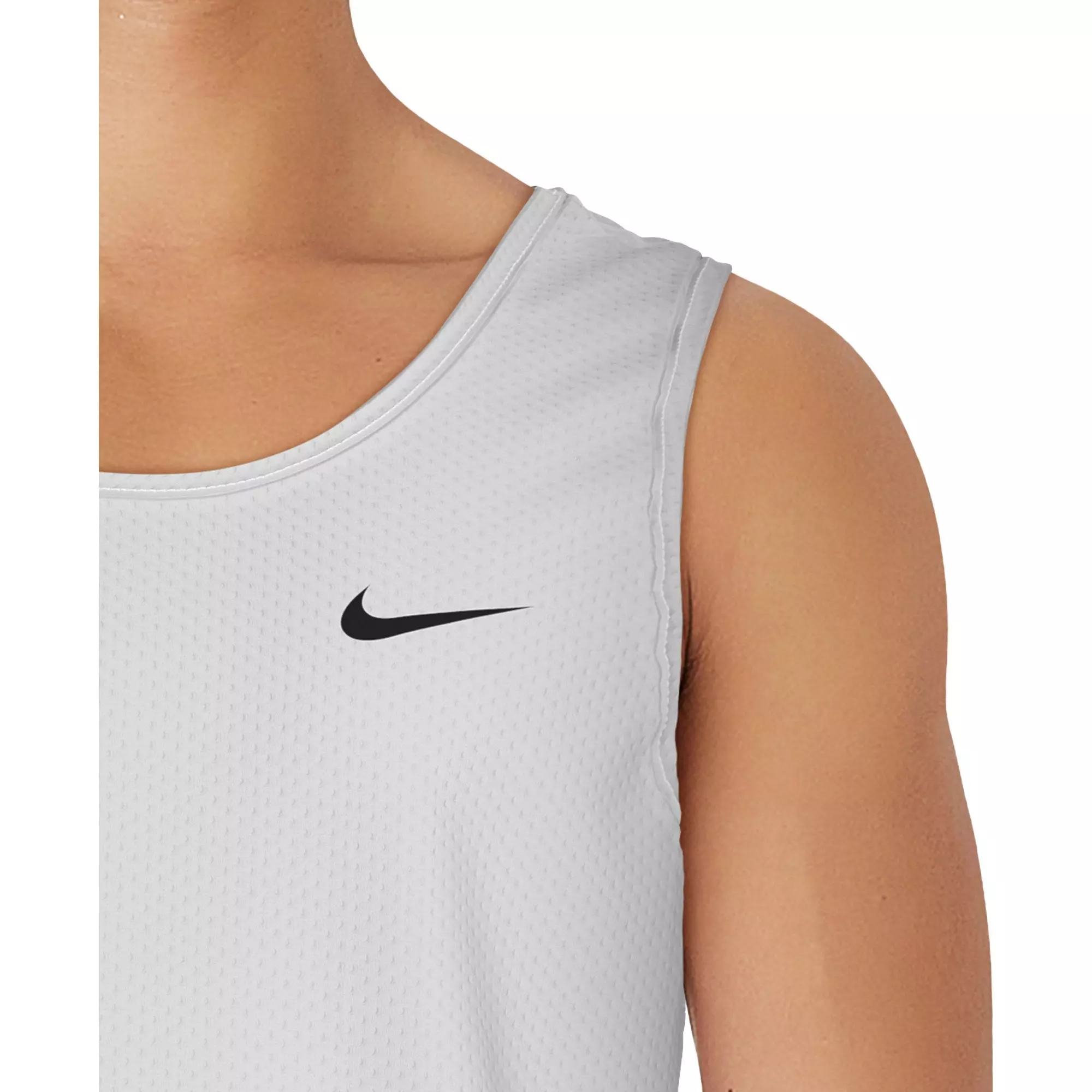 Nike Swim Men's Mesh Tank Top - WHITE