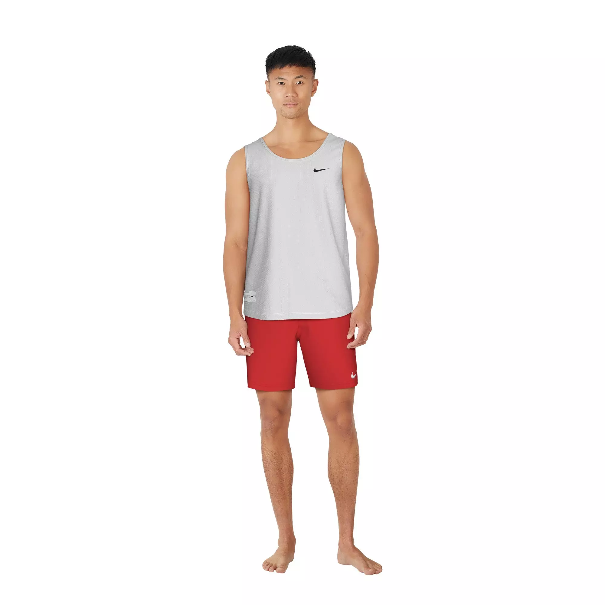 Nike Swim Men's Mesh Tank Top - WHITE