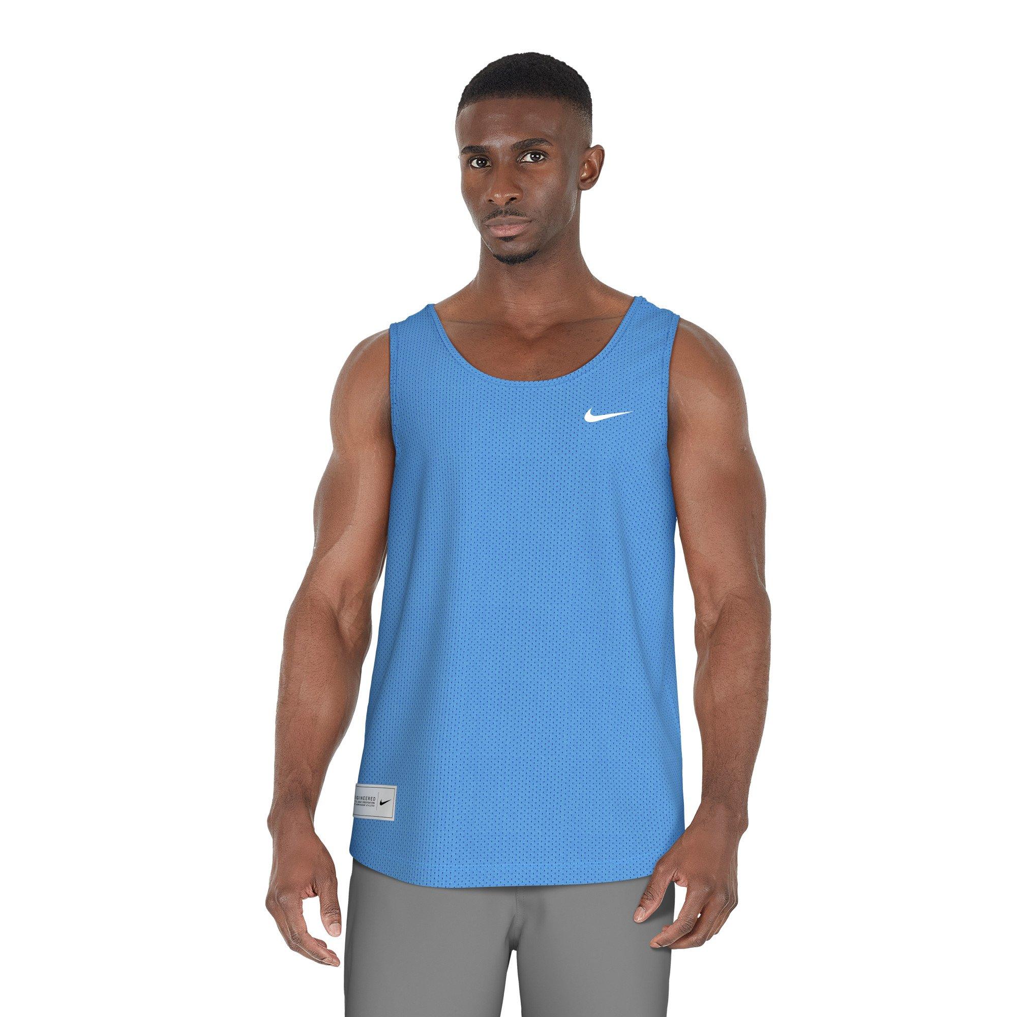 Nike Swim Men's Mesh Tank Top - BLUE Thumbnail View 1
