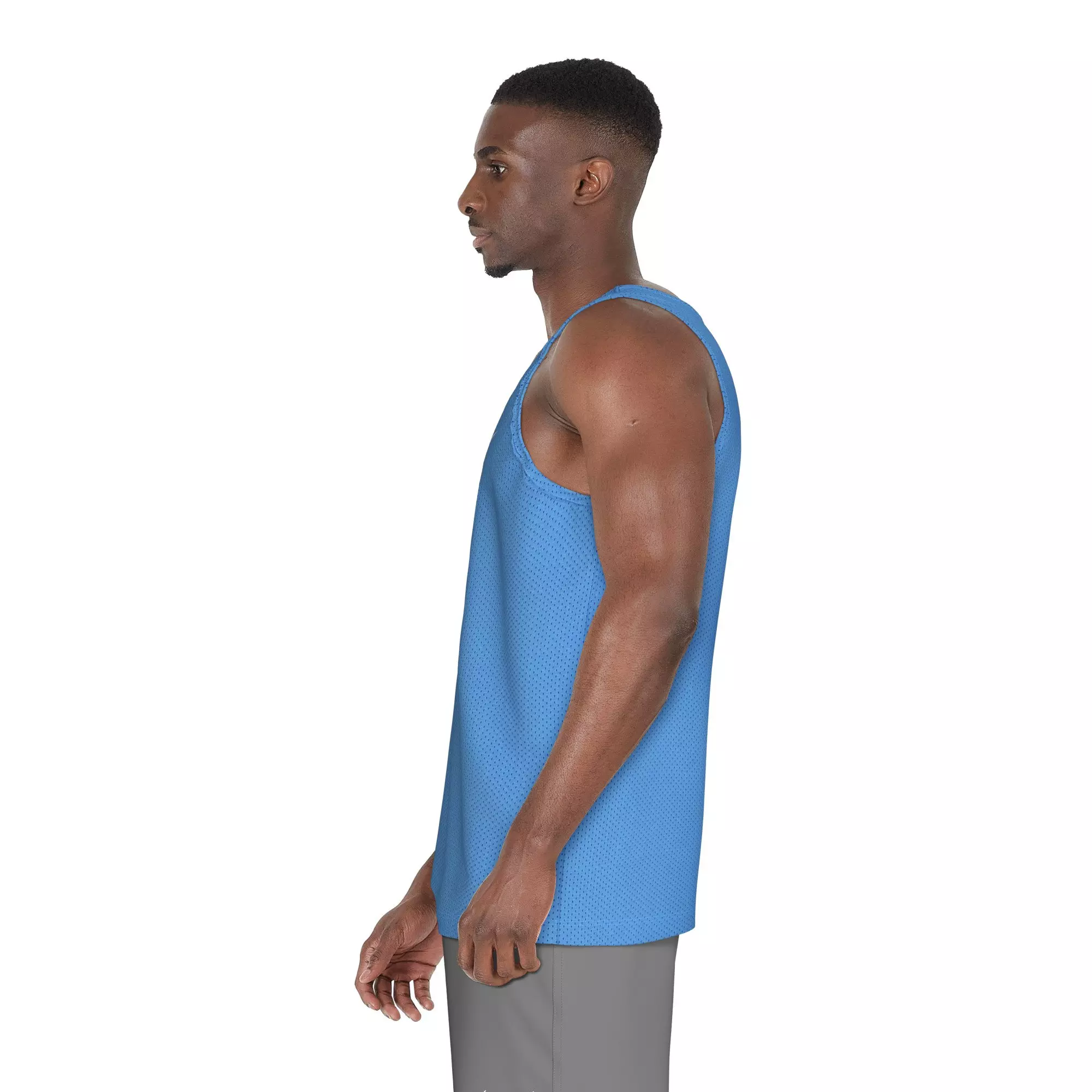 Nike Swim Men's Mesh Tank Top - BLUE