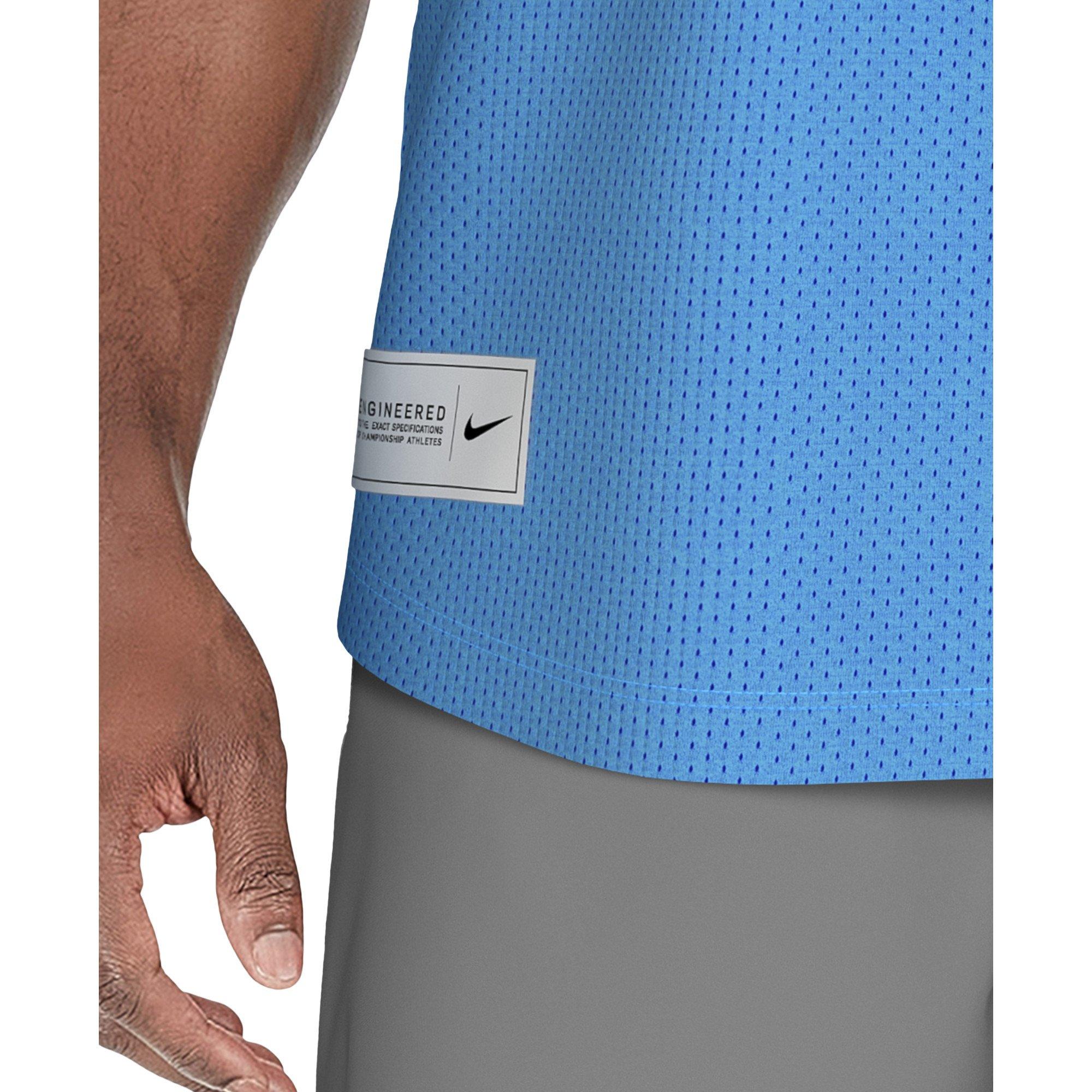 Nike Swim Men's Mesh Tank Top - BLUE Thumbnail View 5