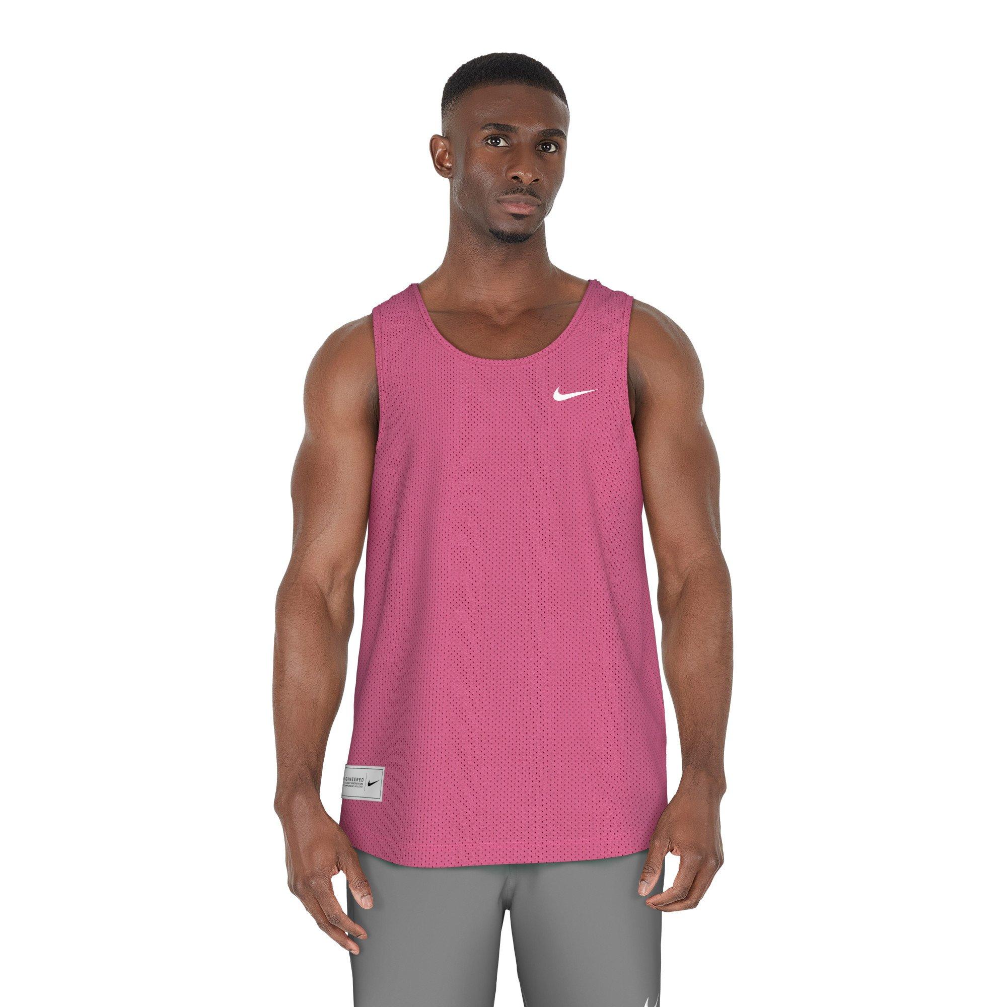 Nike Swim Men's Mesh Tank Top - PINK Thumbnail View 1