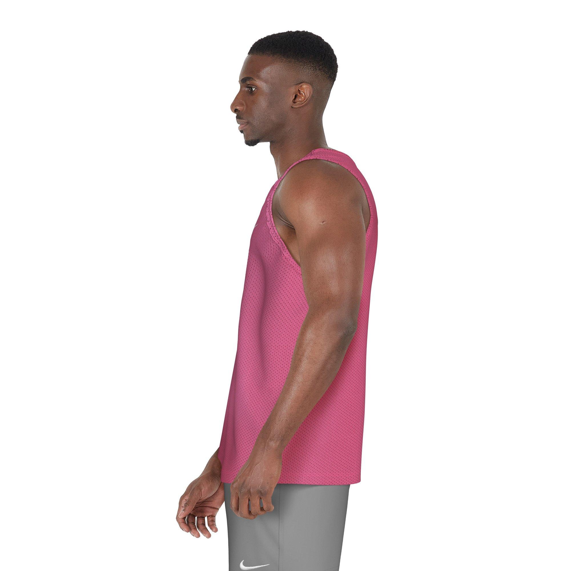 Nike Swim Men's Mesh Tank Top - PINK Thumbnail View 3