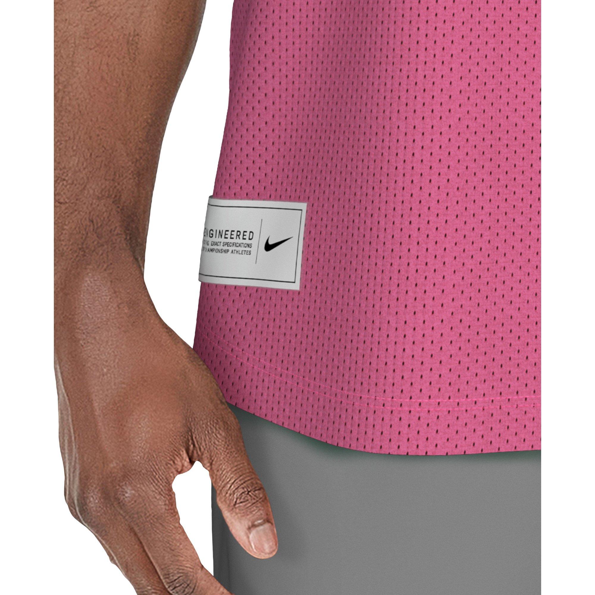 Nike Swim Men's Mesh Tank Top - PINK Thumbnail View 5