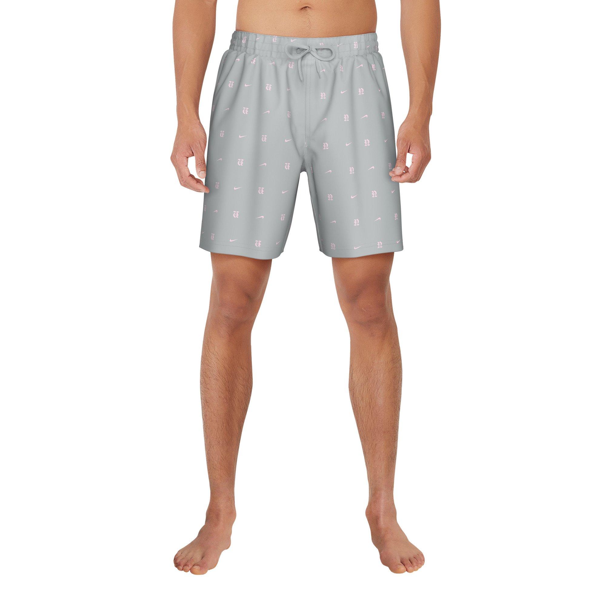 Nike Swim Men's Breaker 7" Fully Lined Volley Shorts - GREY Thumbnail View 1