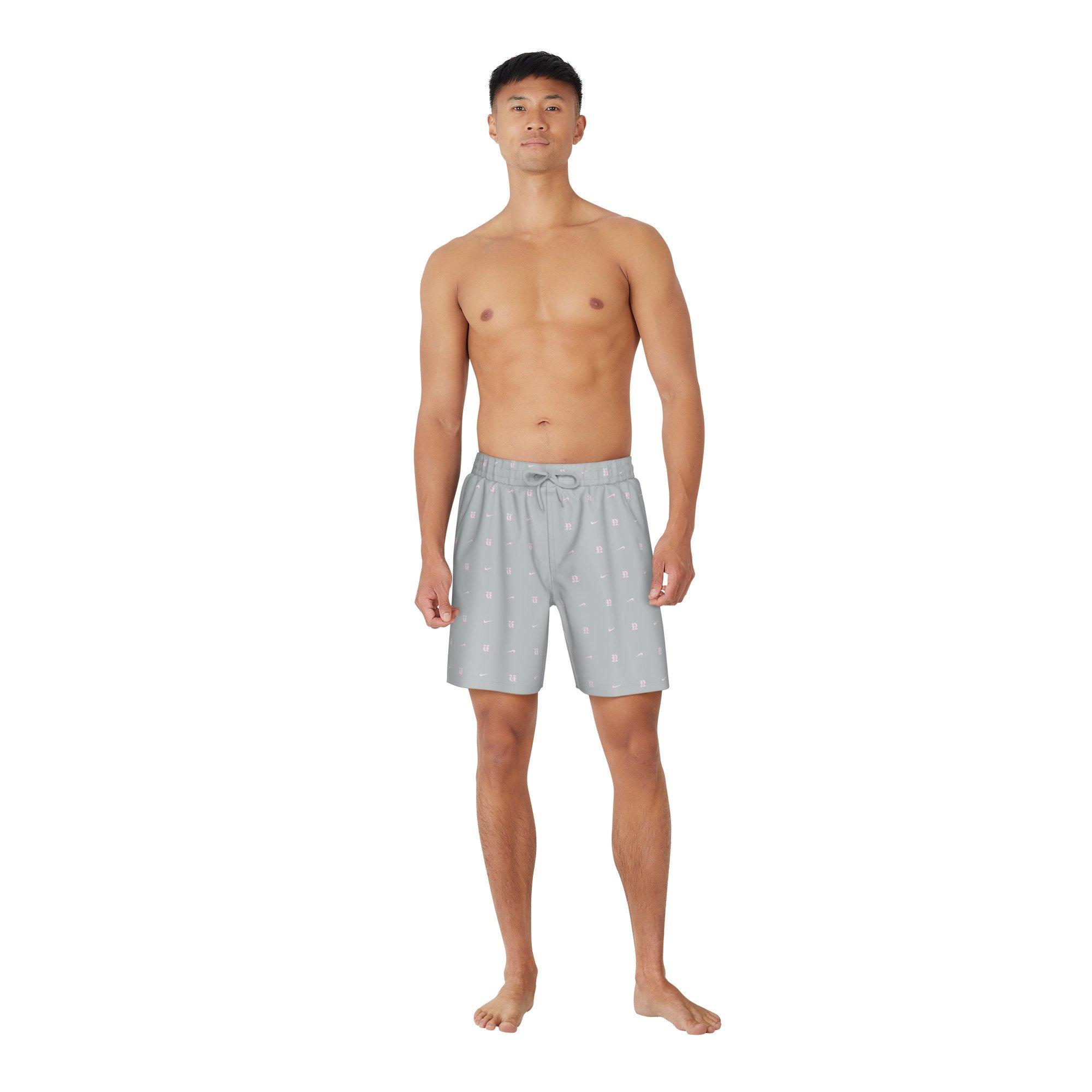 Nike Swim Men's Breaker 7" Fully Lined Volley Shorts - GREY Thumbnail View 4