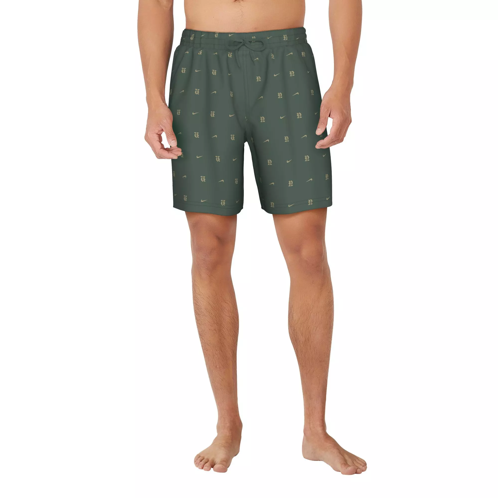 Nike Swim Men's Breaker 7" Fully Lined Volley Shorts - DK GREEN