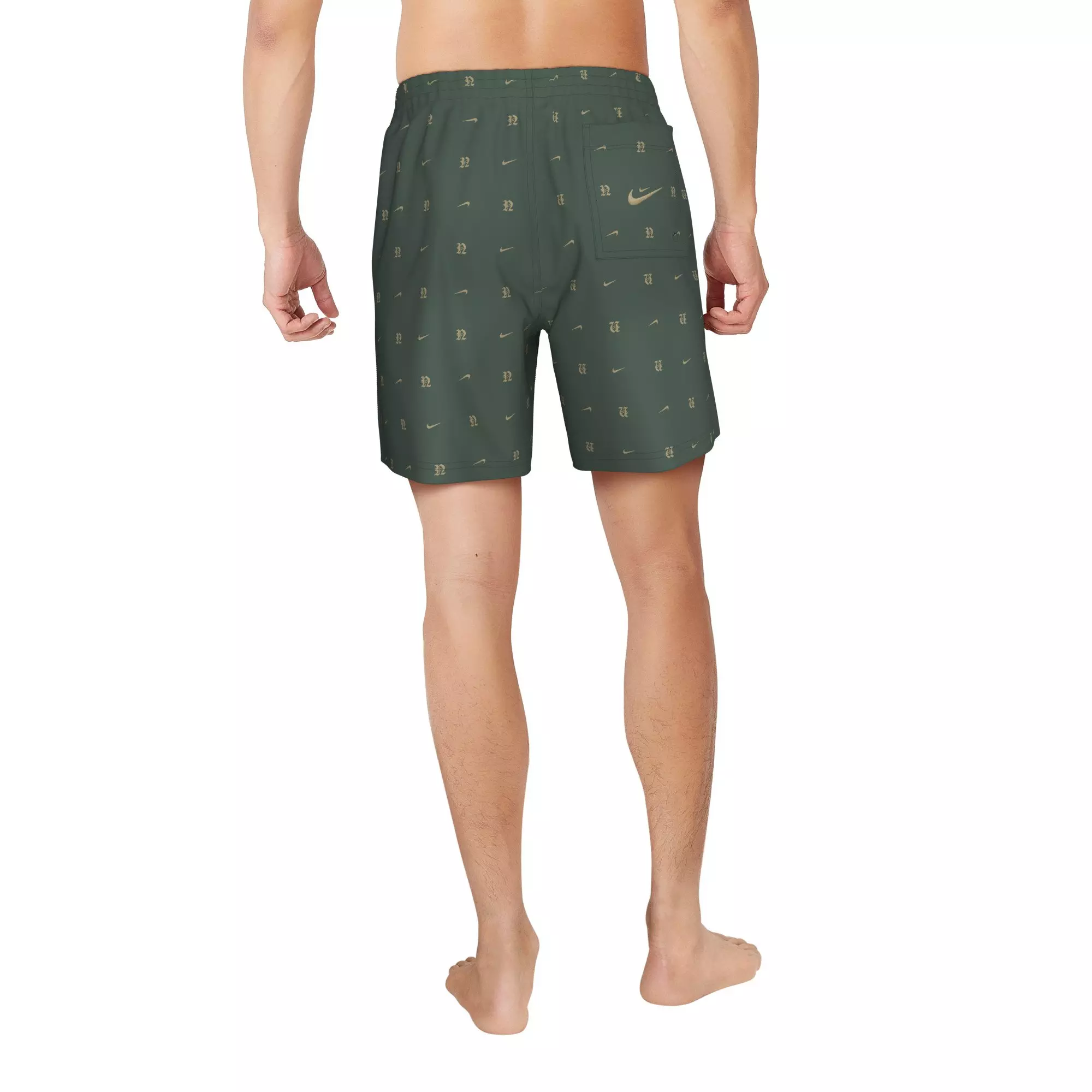 Nike Swim Men's Breaker 7" Fully Lined Volley Shorts - DK GREEN