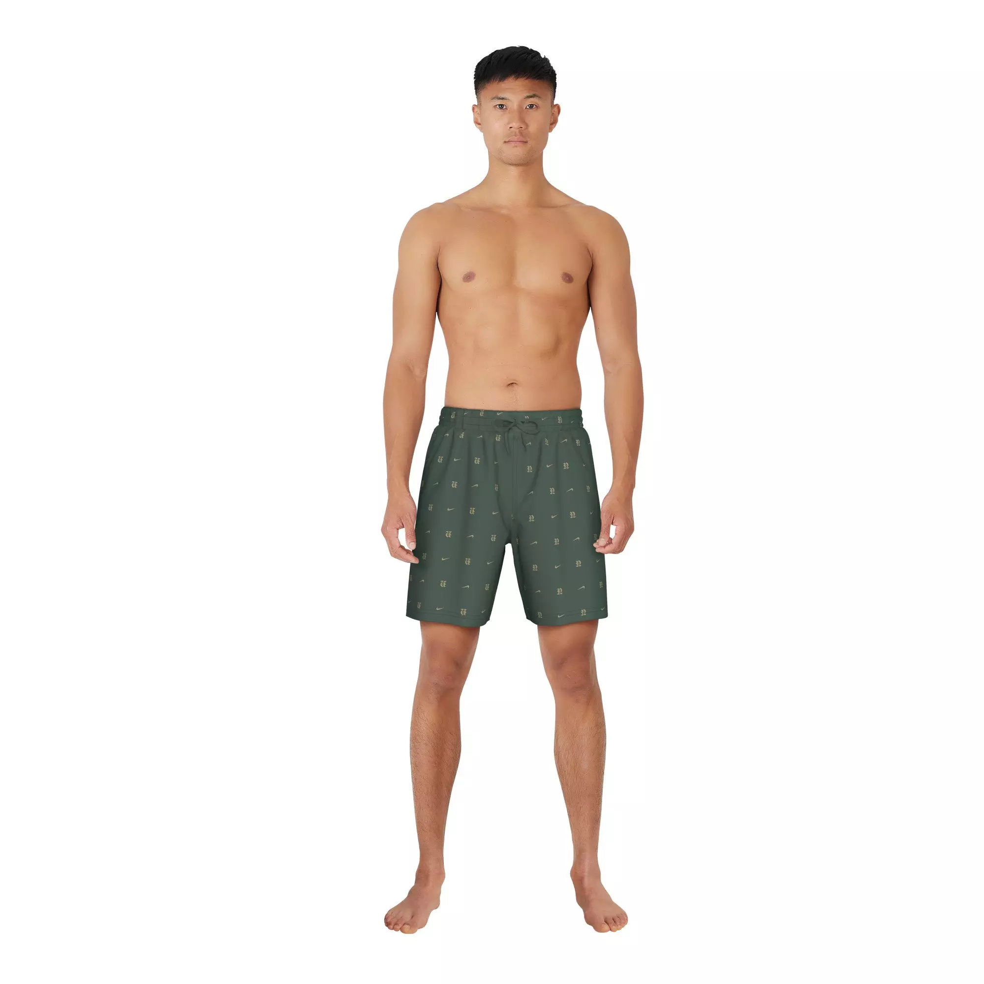 Nike Swim Men's Breaker 7" Fully Lined Volley Shorts - DK GREEN