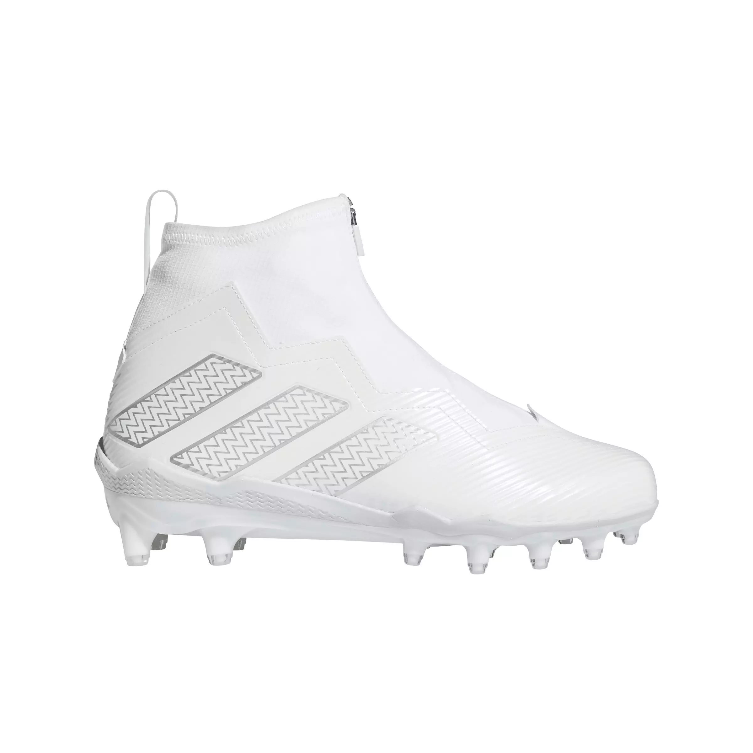adidas Nasty 2.0 "Ftwr White/Silver Metallic/Cle Green" Men's Football Cleat - WHITE/SILVER/GREEN
