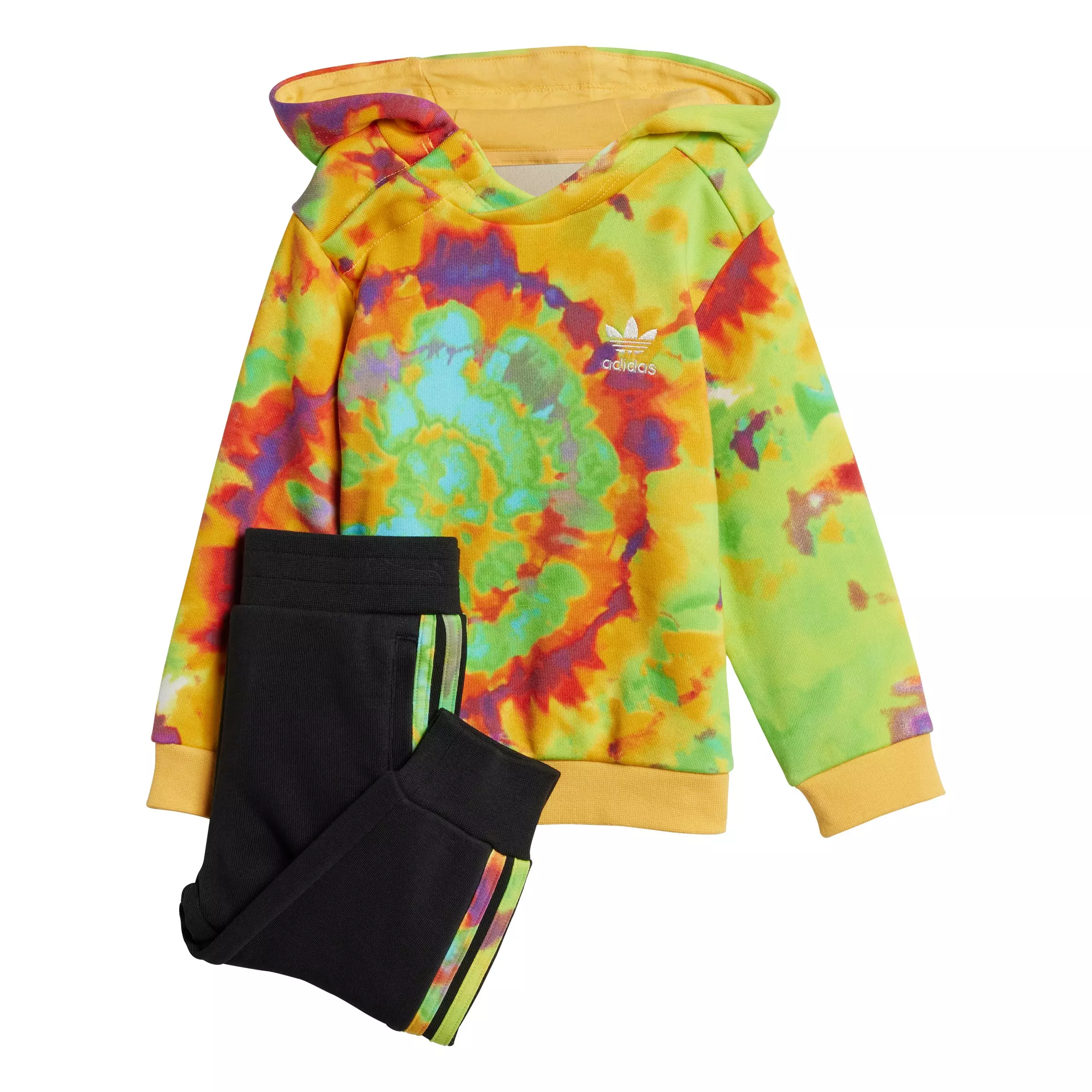 adidas Originals Toddler Kids' Tie-Dye Hoodie Set - Black/Multi - BLACK/MULTI