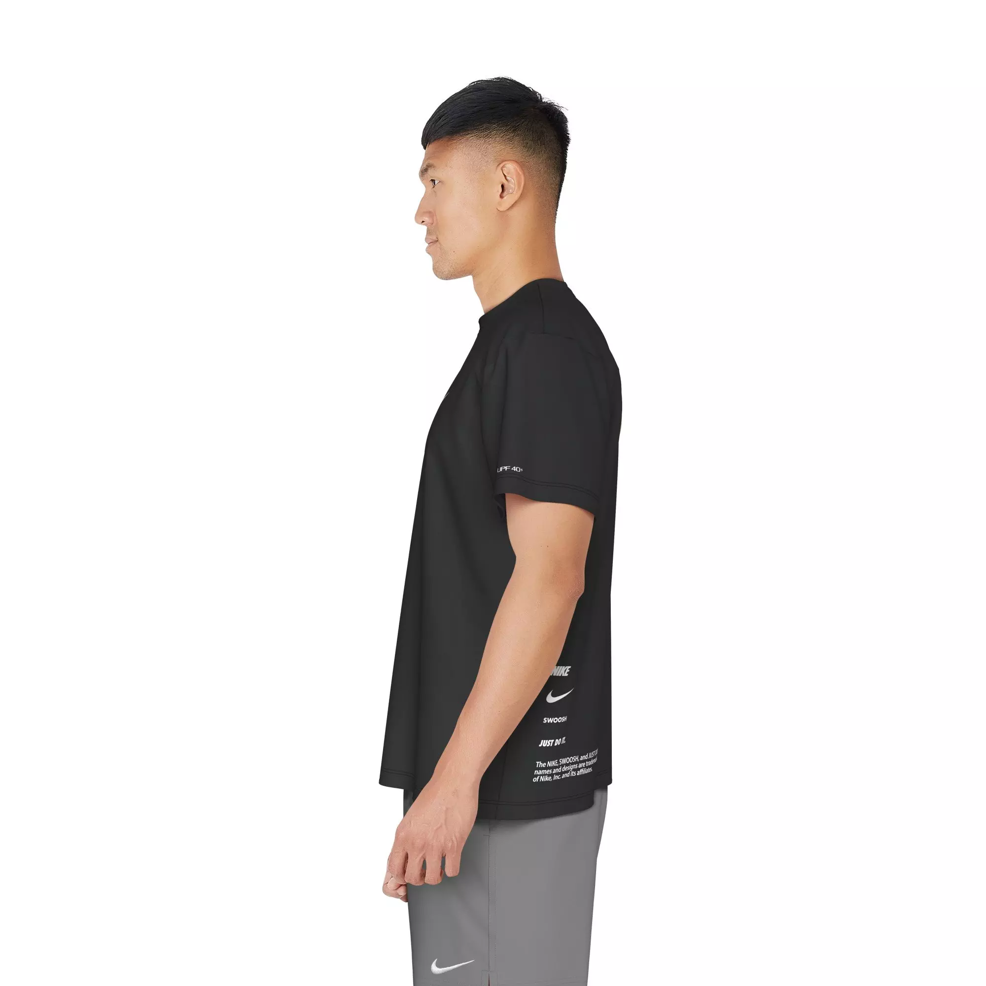 Nike Swim Men's Short Sleeve Hydroguard Specs T-Shirt - BLACK