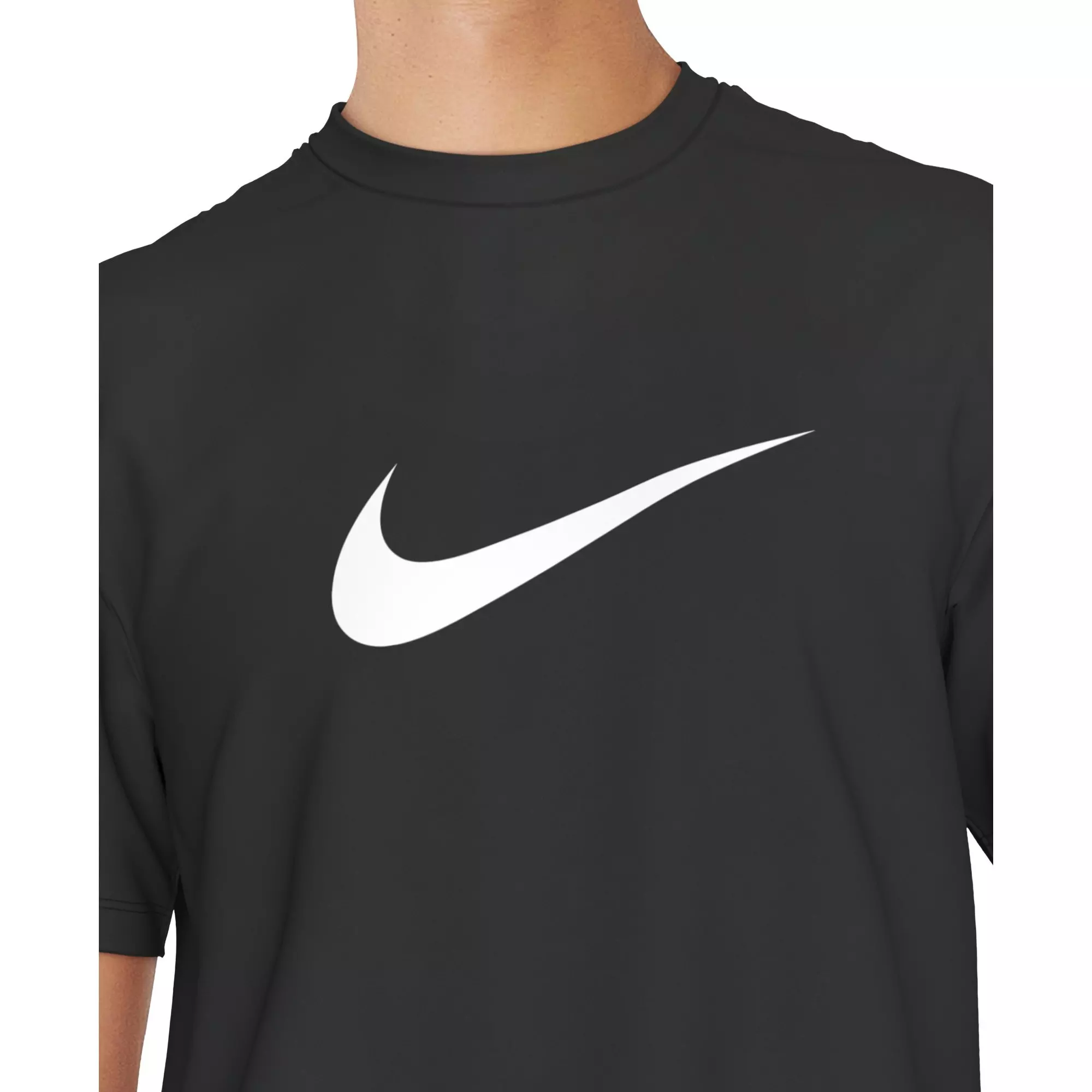 Nike Swim Men's Short Sleeve Hydroguard Specs T-Shirt - BLACK