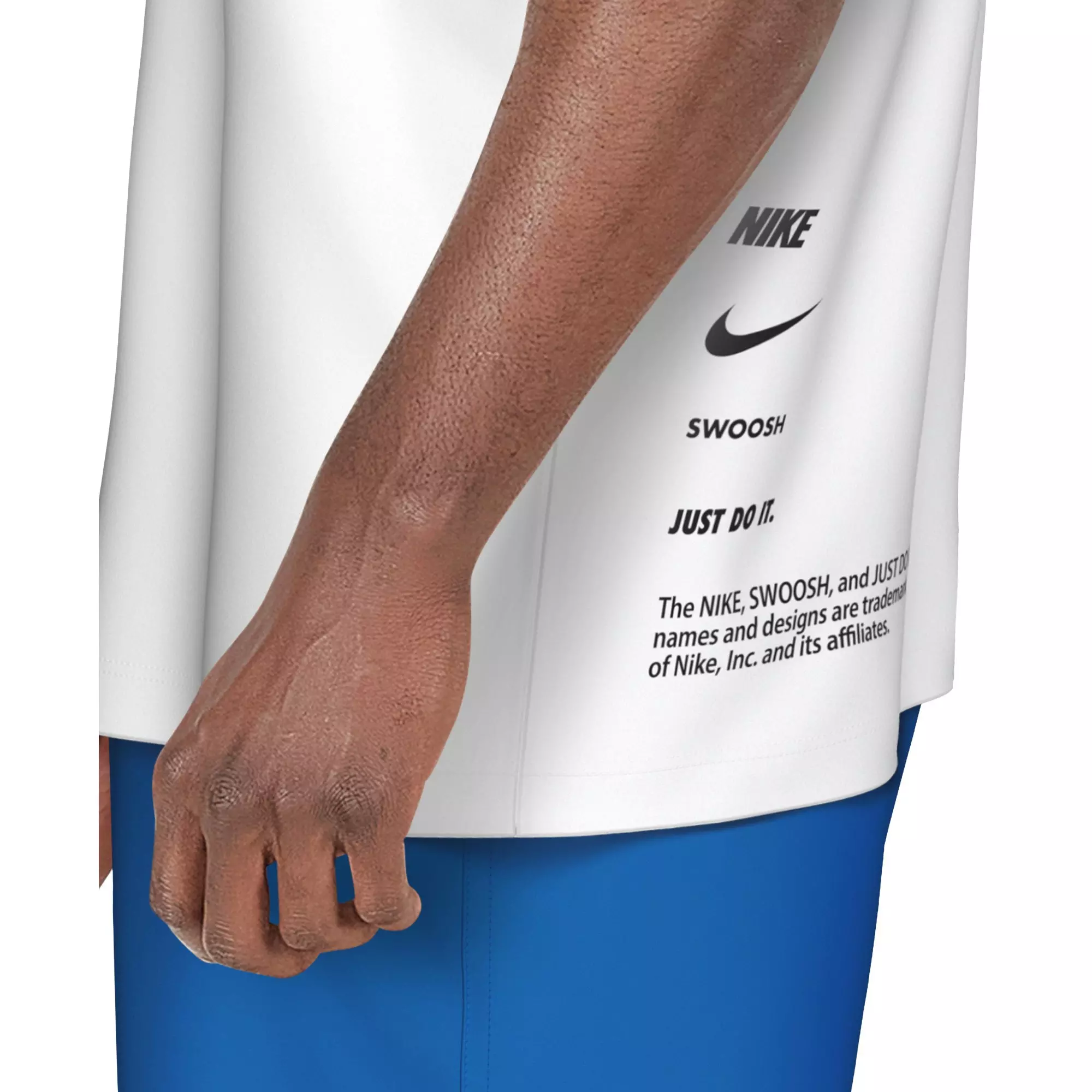Nike Swim Men's Short Sleeve Hydroguard Specs T-Shirt - WHITE