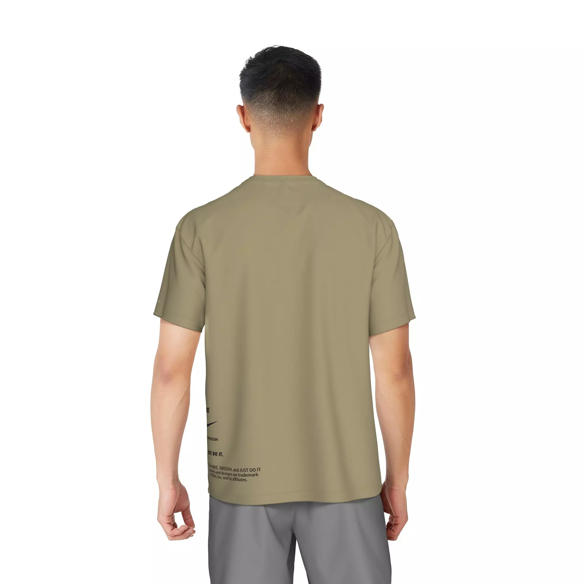 Nike Swim Men's Short Sleeve Hydroguard Specs T-Shirt - BEIGE