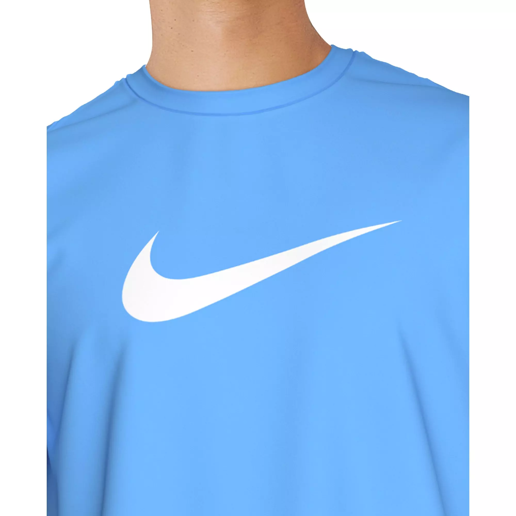 Nike Swim Men's Short Sleeve Hydroguard Specs T-Shirt - BLUE