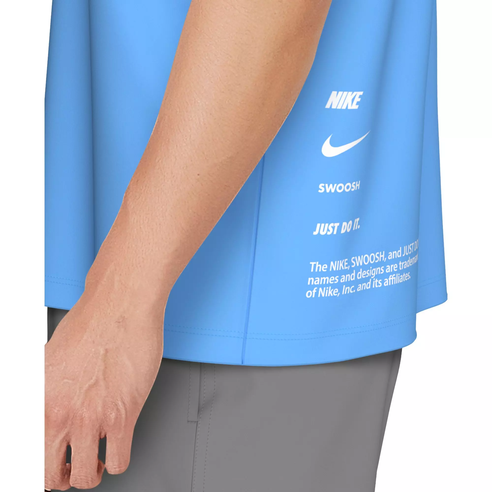 Nike Swim Men's Short Sleeve Hydroguard Specs T-Shirt - BLUE