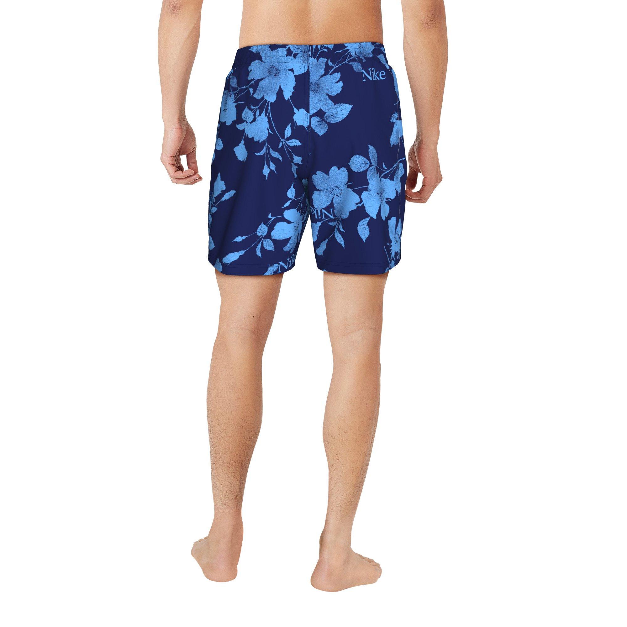 Nike Swim Men's Fine Floral 7" Volley Shorts - NAVY Thumbnail View 2