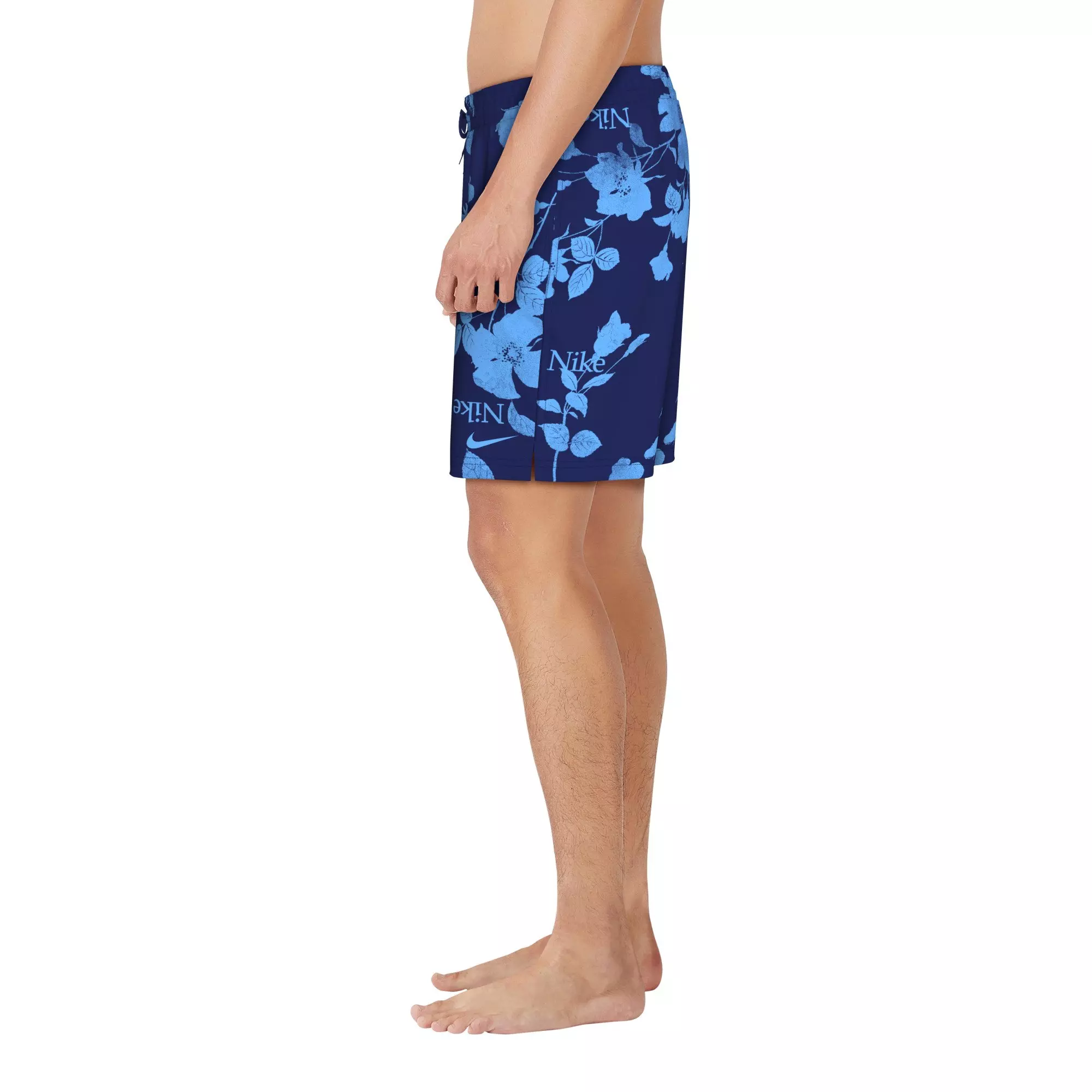 Nike Swim Men's Fine Floral 7" Volley Shorts - NAVY