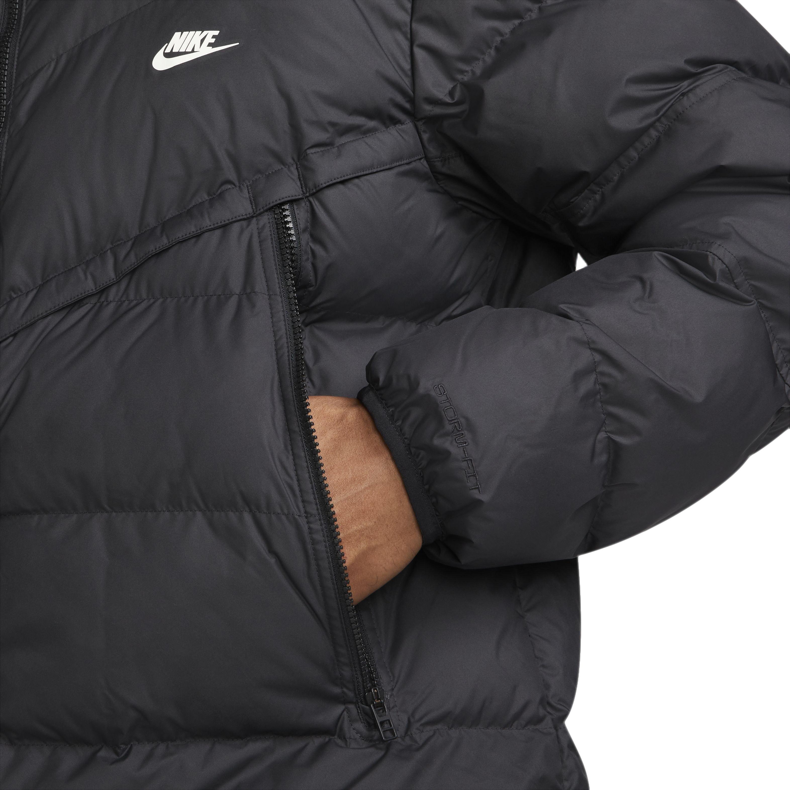 Nike Men's Sportswear Storm-FIT PRIMALOFT Filled Parka-Black - BLACK Thumbnail View 4