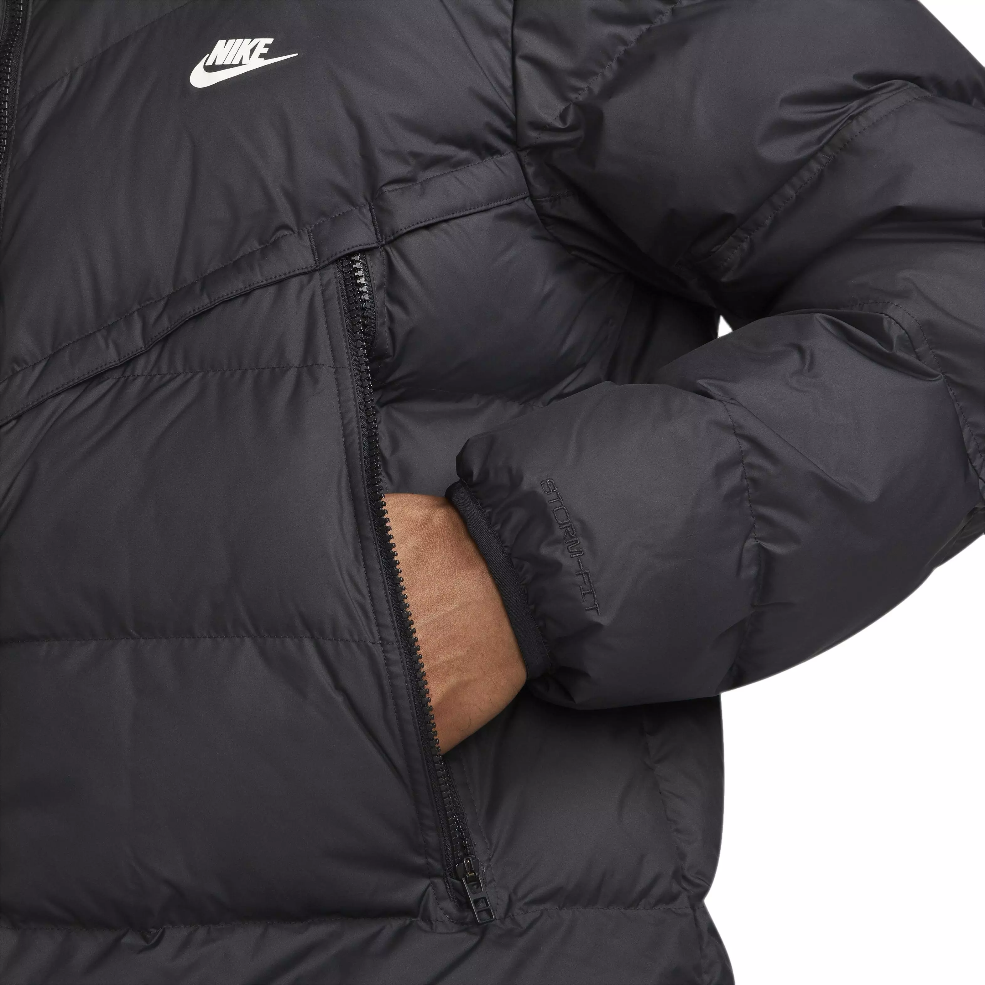 Nike Men's Sportswear Storm-FIT PRIMALOFT Filled Parka-Black - BLACK