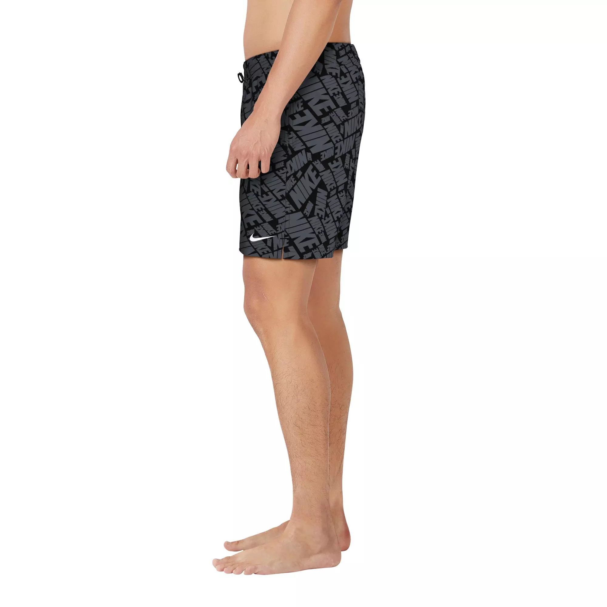 Nike Swim Men's Tossed Block 7" Volley Shorts - BLACK