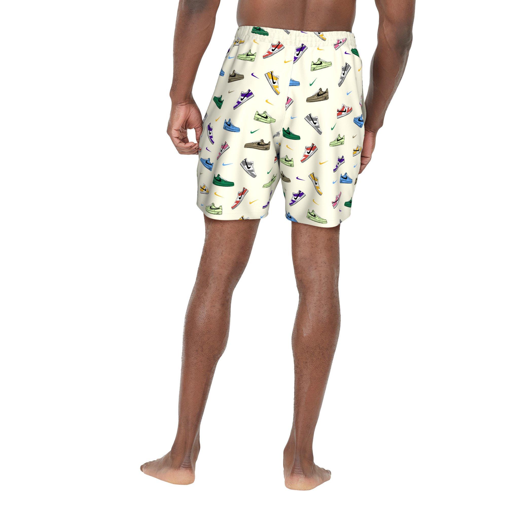 Nike Swim Men's Multi Print 7" Volley Shorts - SAIL Thumbnail View 2