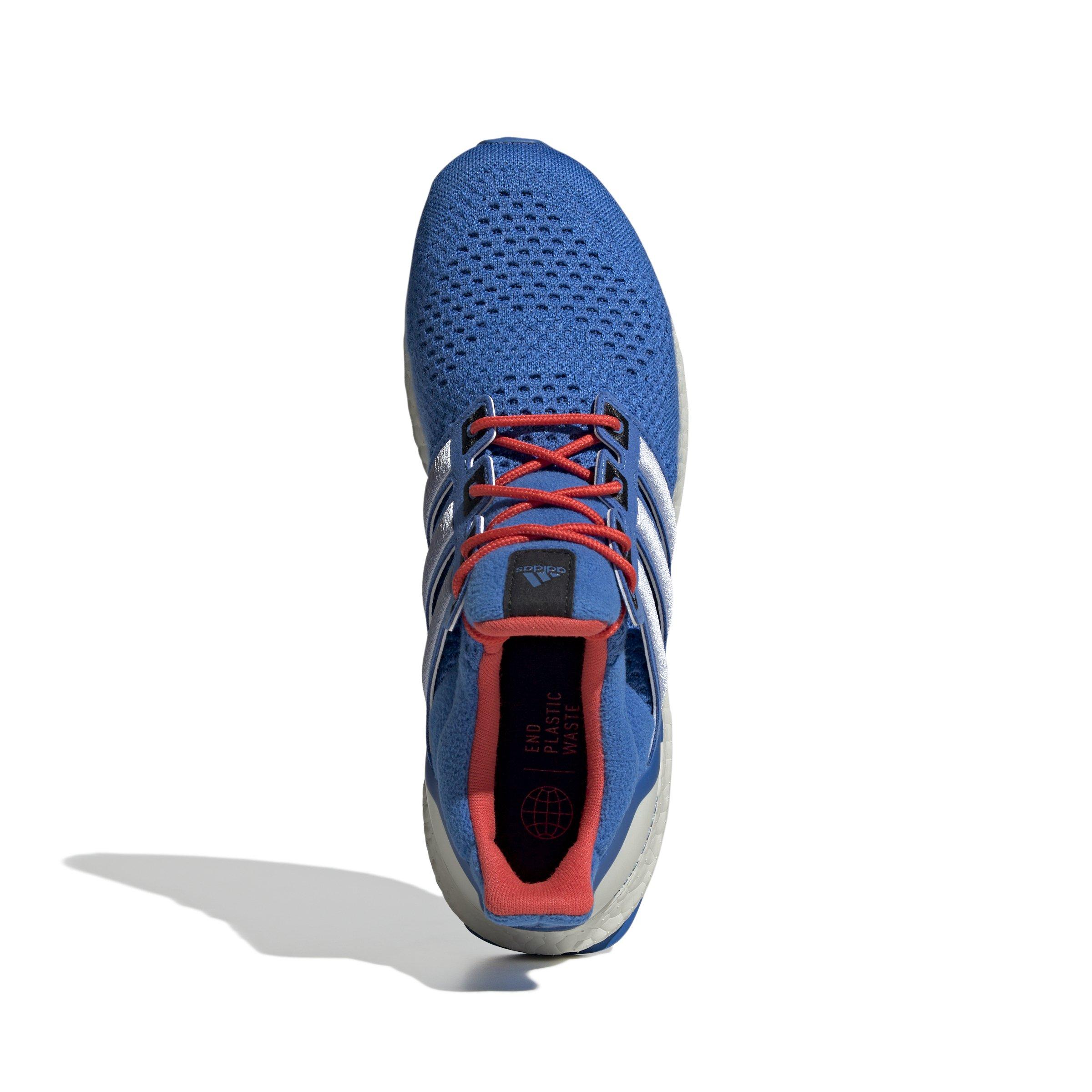 Adidas boost cheap red and blue