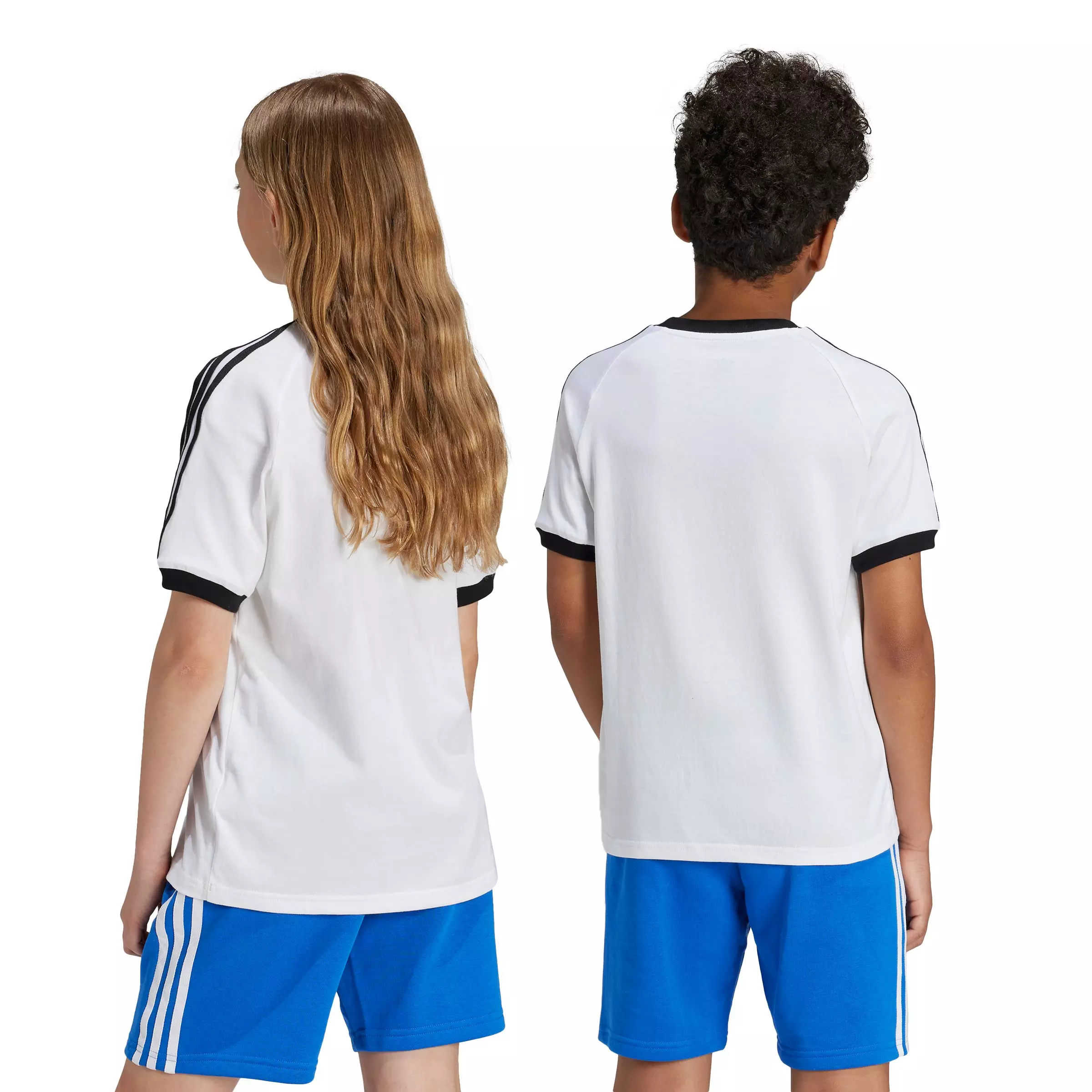 adidas Originals Big Kids' 3-Stripes T-Shirt - White - WHITE