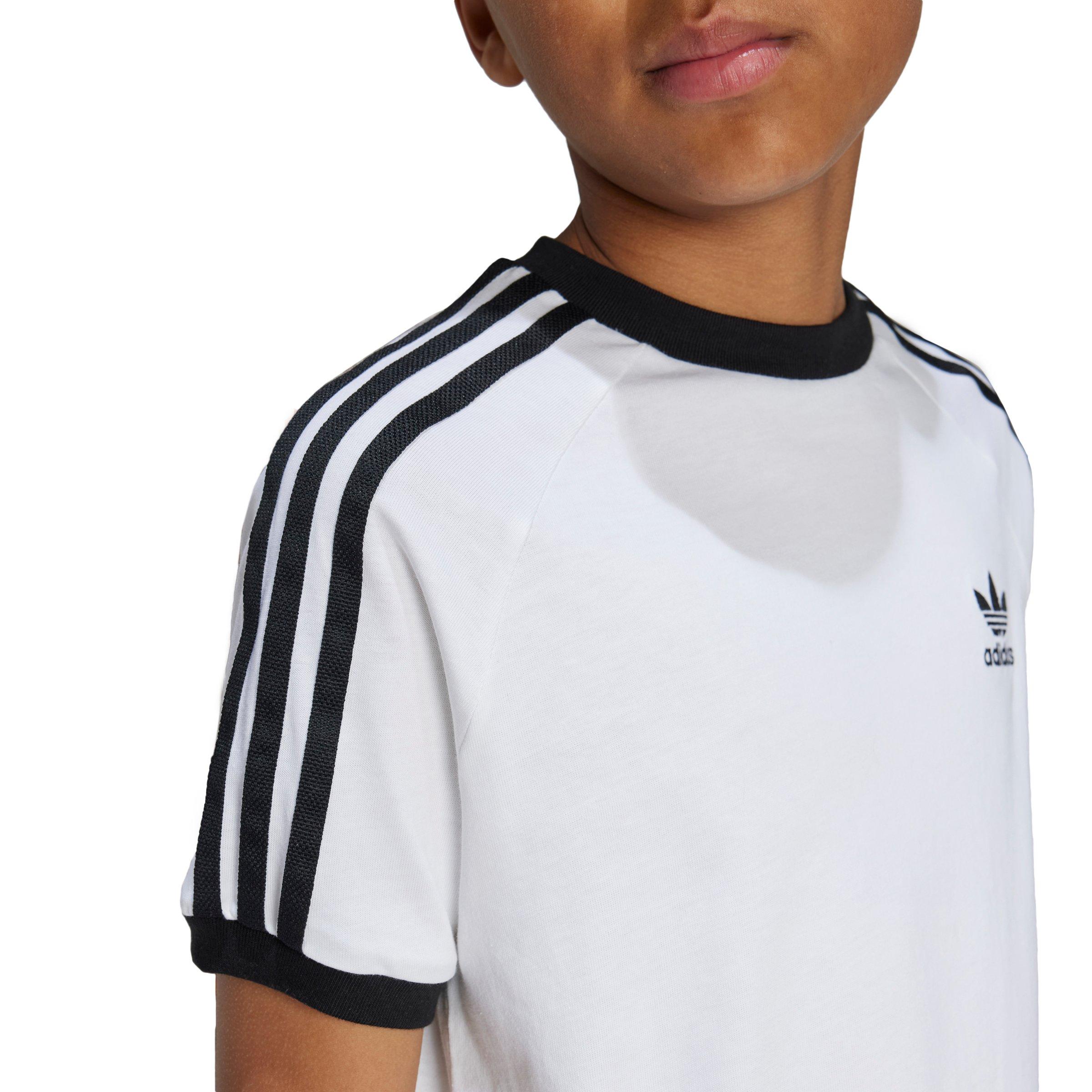 adidas Originals 3-Stripes Big Kids' White T-Shirt