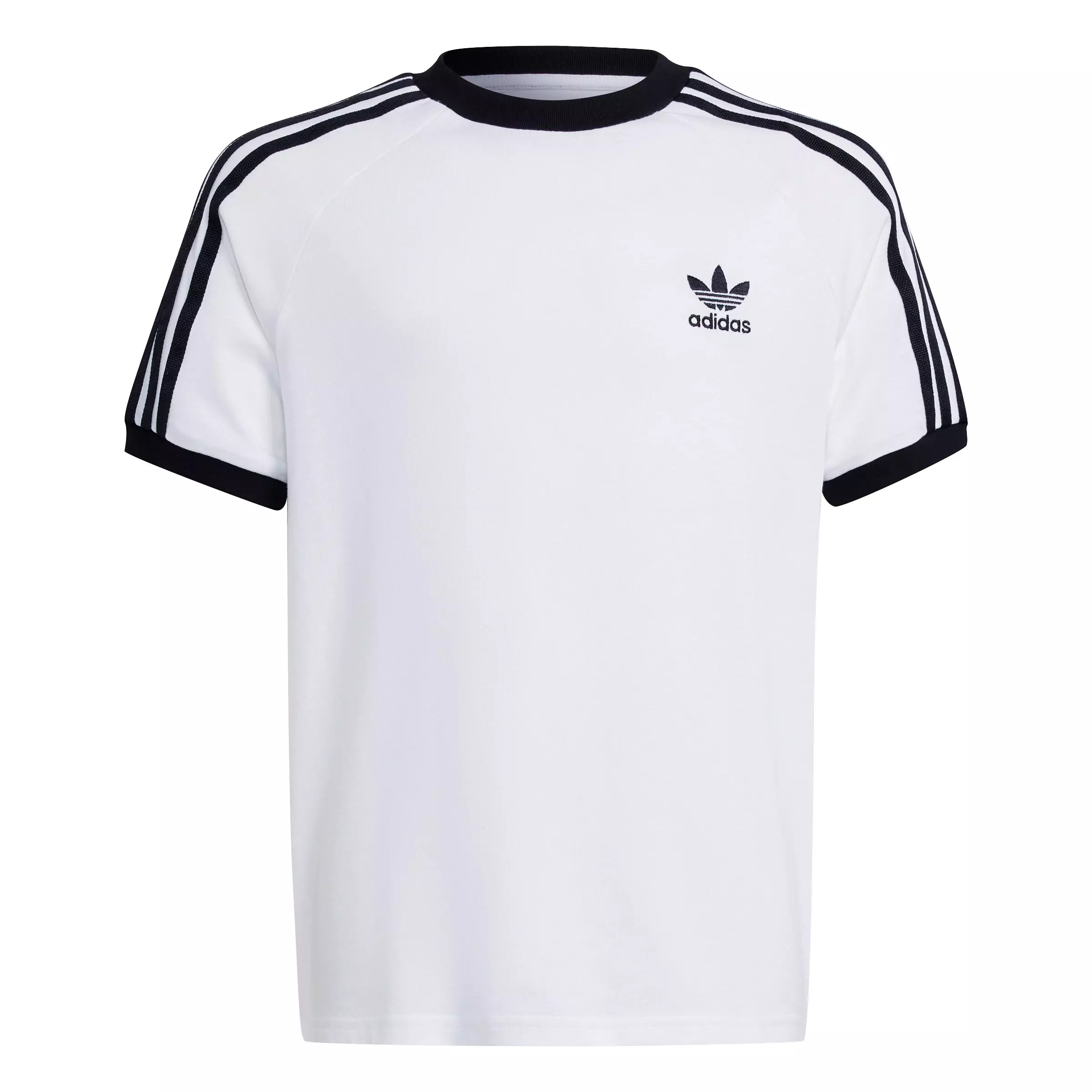 adidas Originals Big Kids' 3-Stripes T-Shirt - White - WHITE
