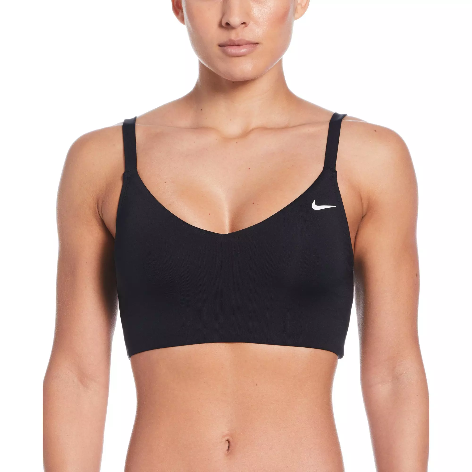 Nike Swim​ Women's​ Essential V-Neck Midkini - BLACK