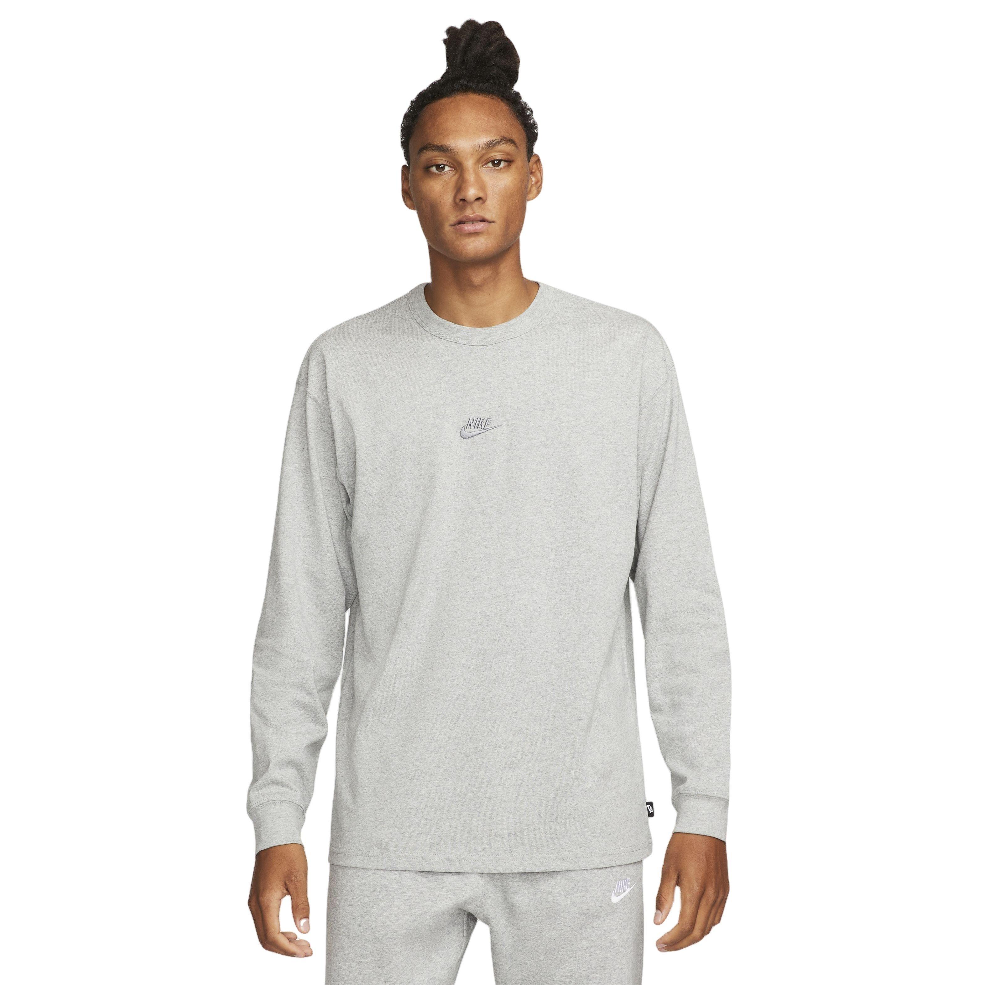 Nike Men's Sportswear Premium Essentials Long-Sleeve T-Shirt - DARK GREY